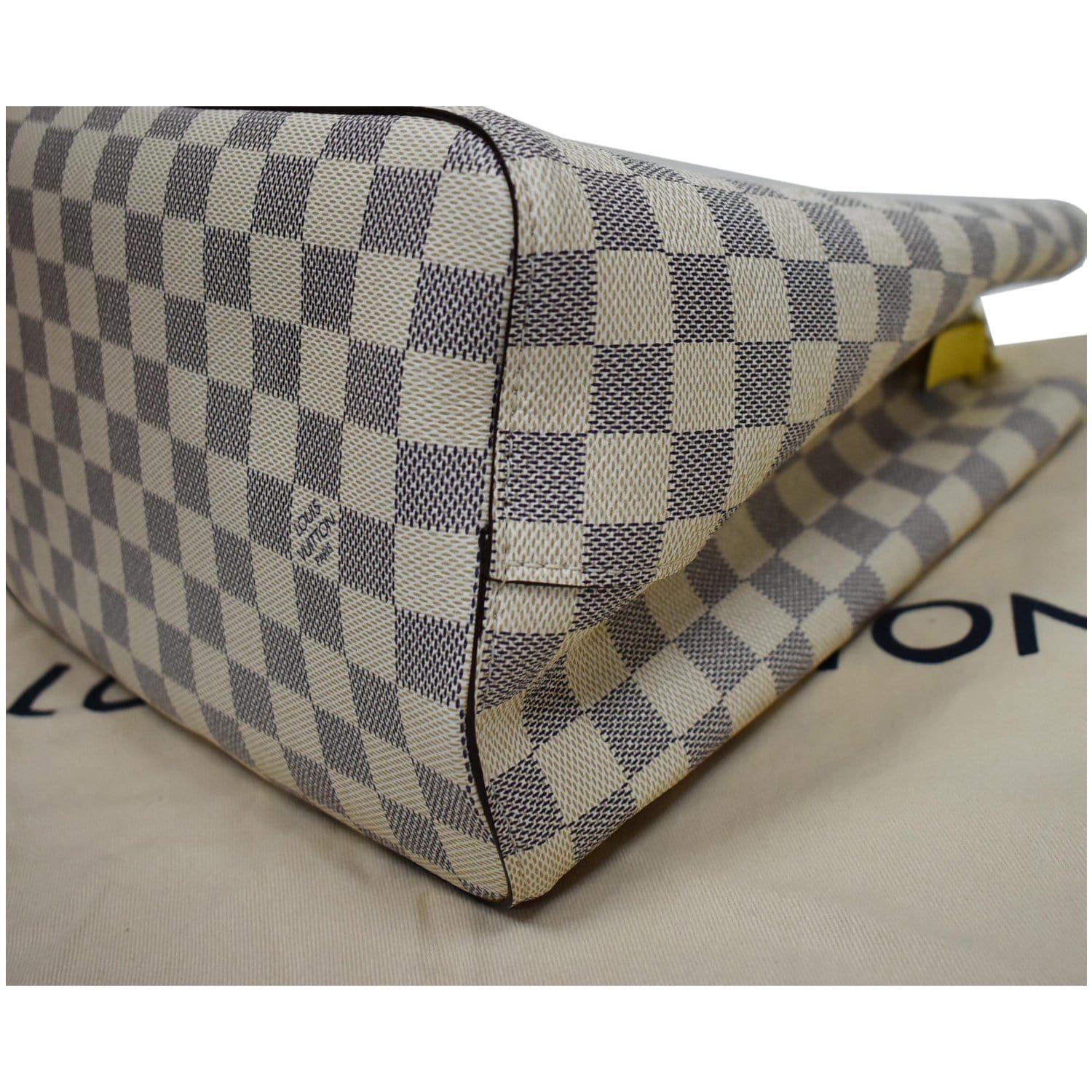 LOUIS VUITTON Neonoe MM Damier Azur Shoulder Bag Pineapple