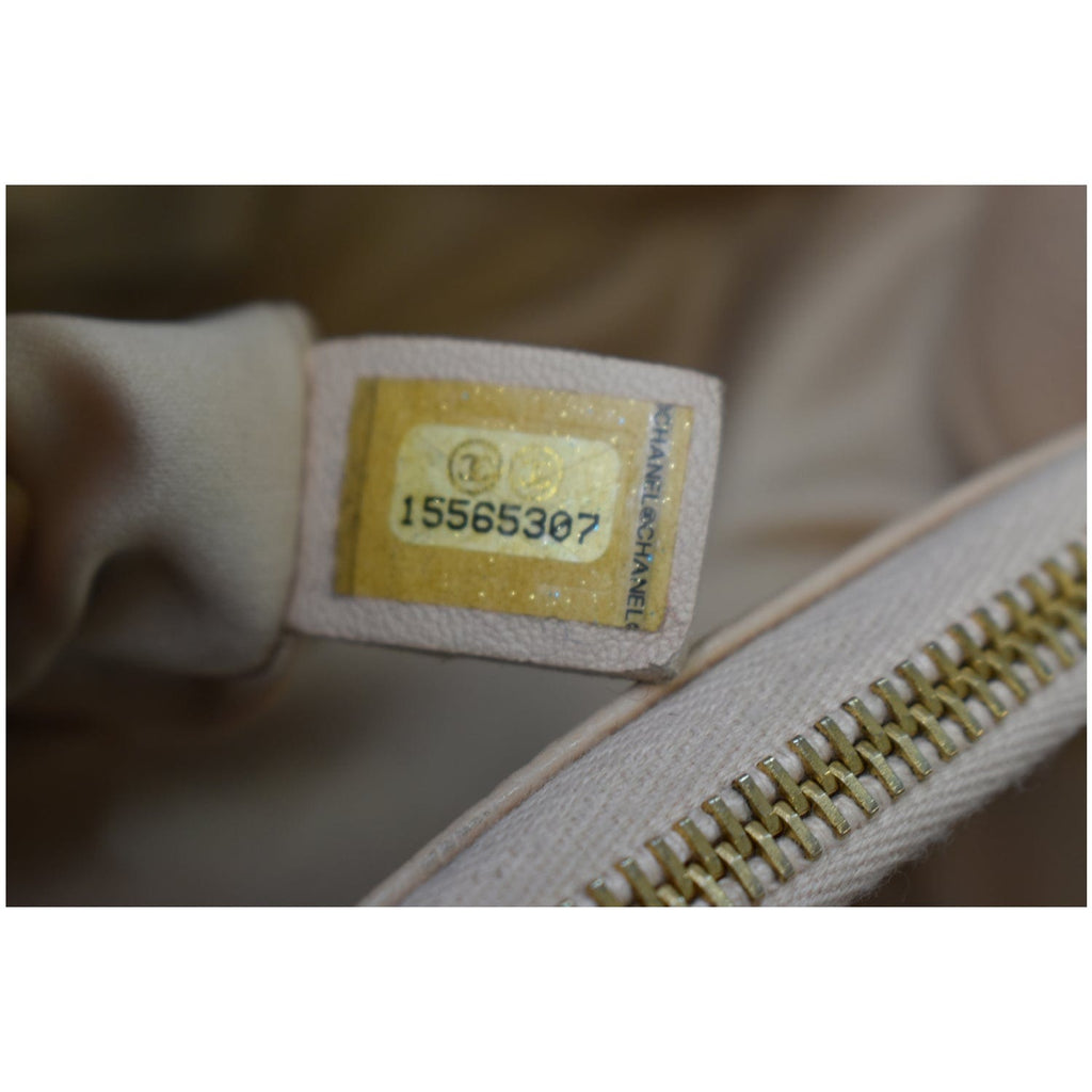 CHANEL Grand Shopping GST Caviar Leather Tote Bag Beige
