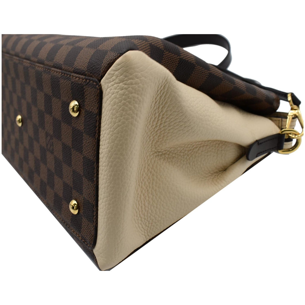 LOUIS VUITTON Normandy Damier Ebene Shoulder Bag Brown