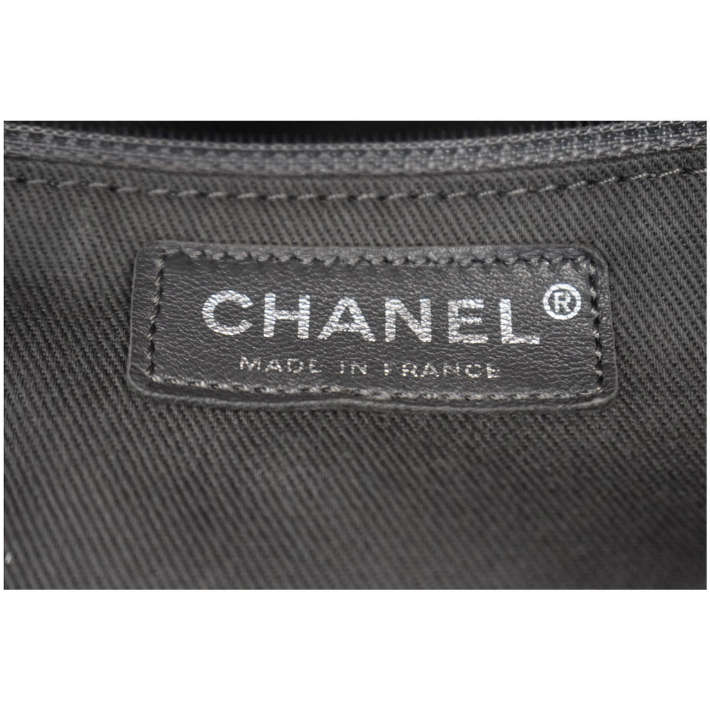 CHANEL Sharpei Large Lambskin Leather Tote Bag White