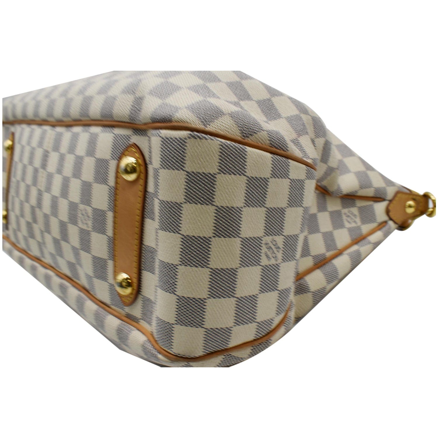 LOUIS VUITTON Siracusa GM Damier Azur Shoulder Bag White
