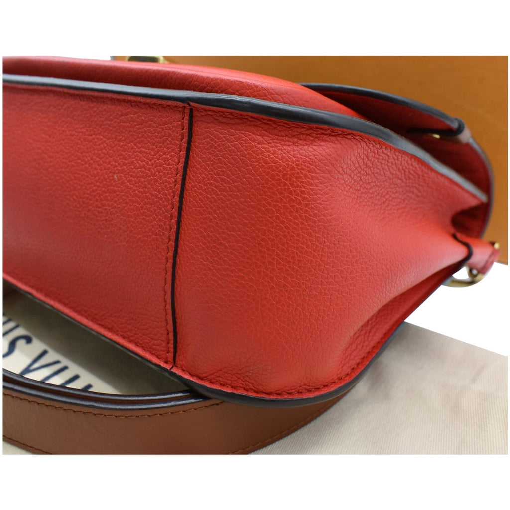 LOUIS VUITTON Vaugirard Monogram Canvas Shoulder Bag Coquelicot