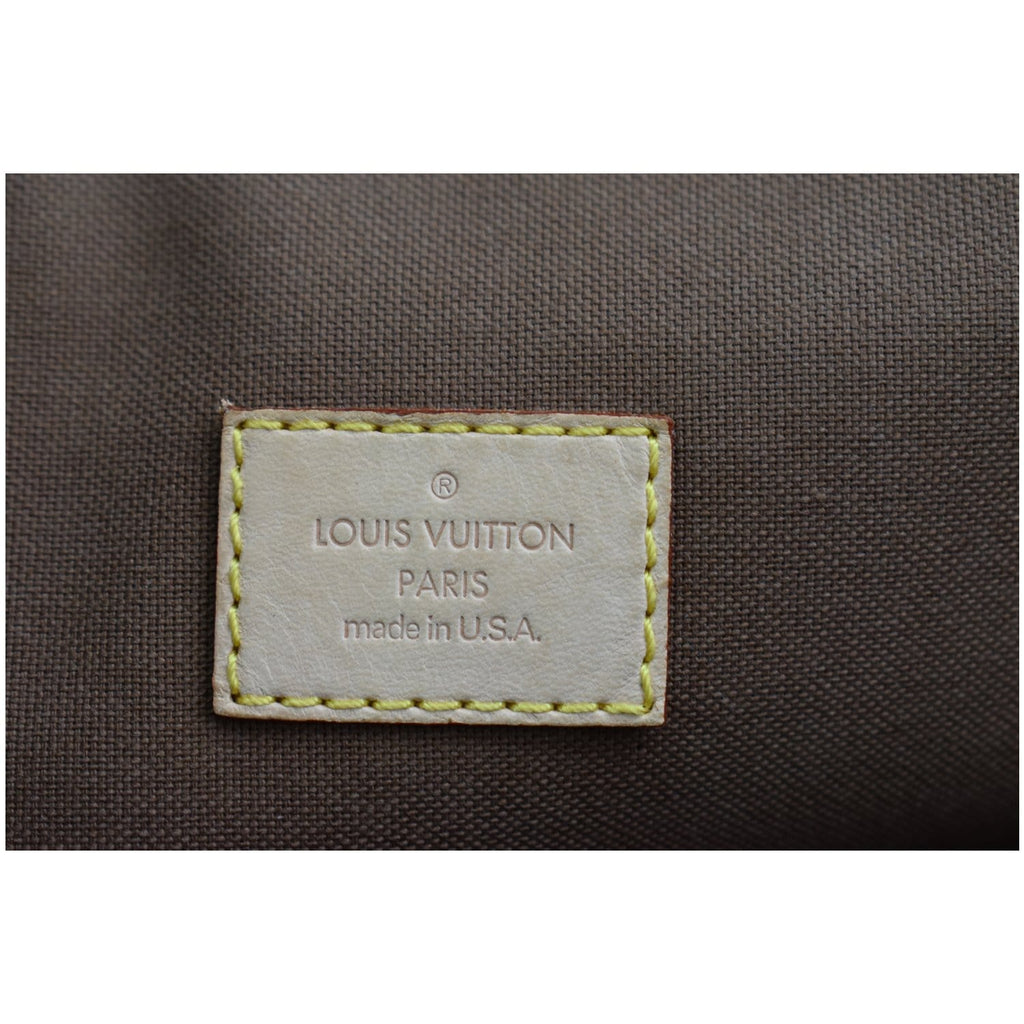 LOUIS VUITTON Lockit Vertical PM Monogram Canvas Tote Bag Brown