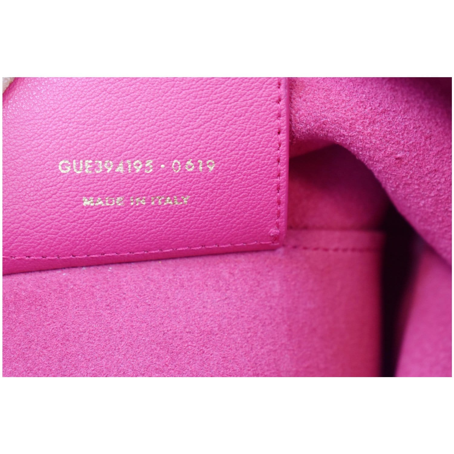 YVES SAINT LAURENT Large Leather Shopping Tote Bag Pink