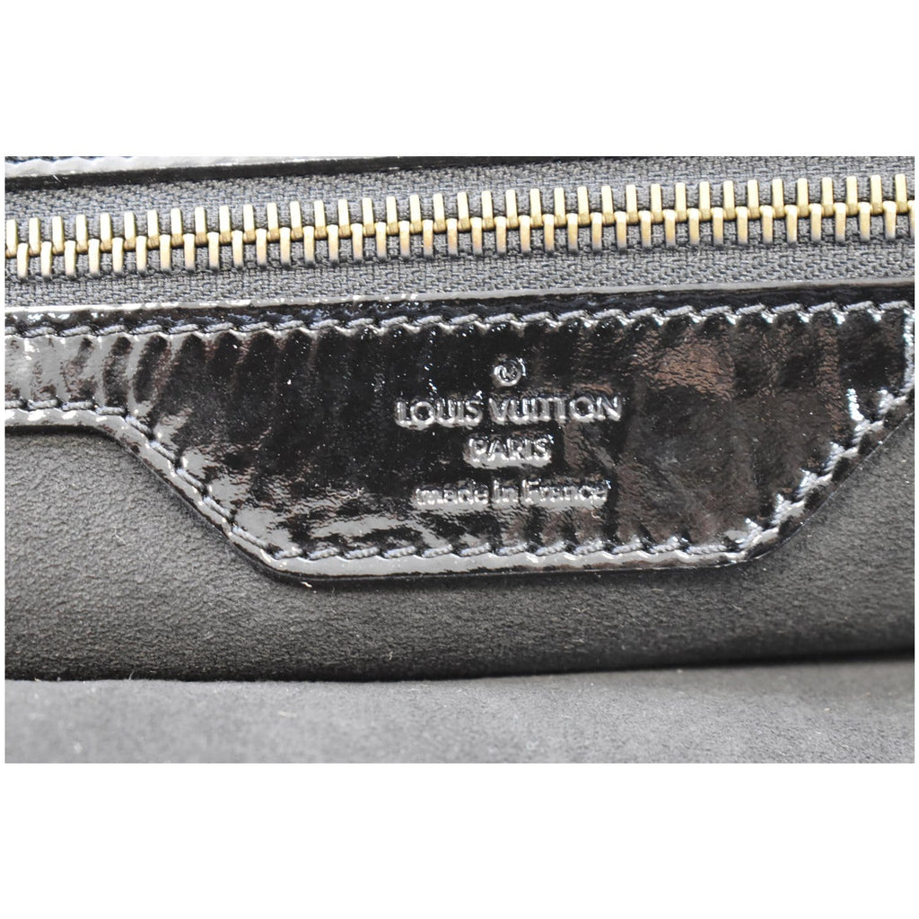 LOUIS VUITTON Mahina XL Patent Leather Shoulder Bag Black