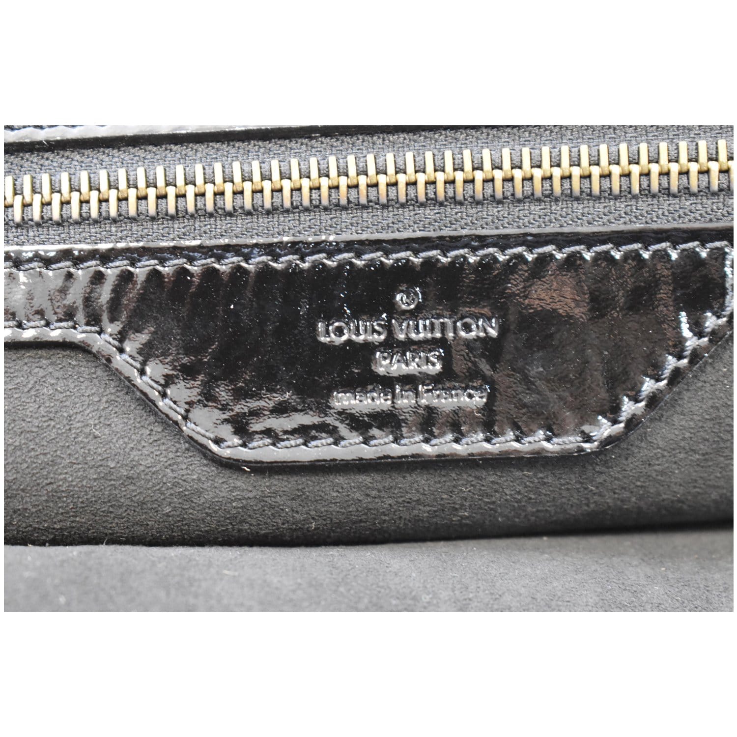 LOUIS VUITTON Mahina XL Patent Leather Shoulder Bag Black