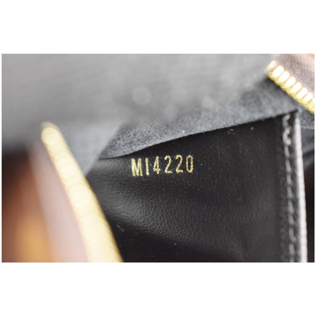 LOUIS VUITTON Double Zip Pochette Reverse Monogram Giant Shoulder Bag Brown