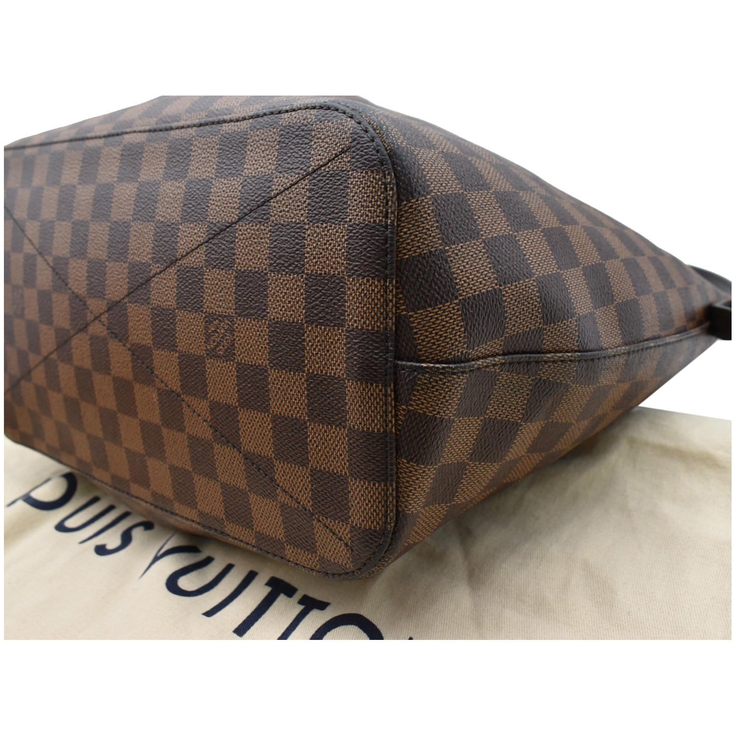 LOUIS VUITTON Siena MM Damier Ebene Shoulder Bag Brown