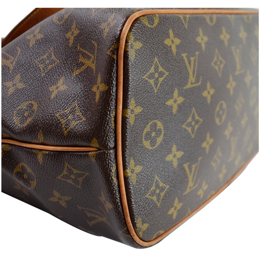 LOUIS VUITTON Palermo PM Monogram Canvas Shoulder Bag Brown