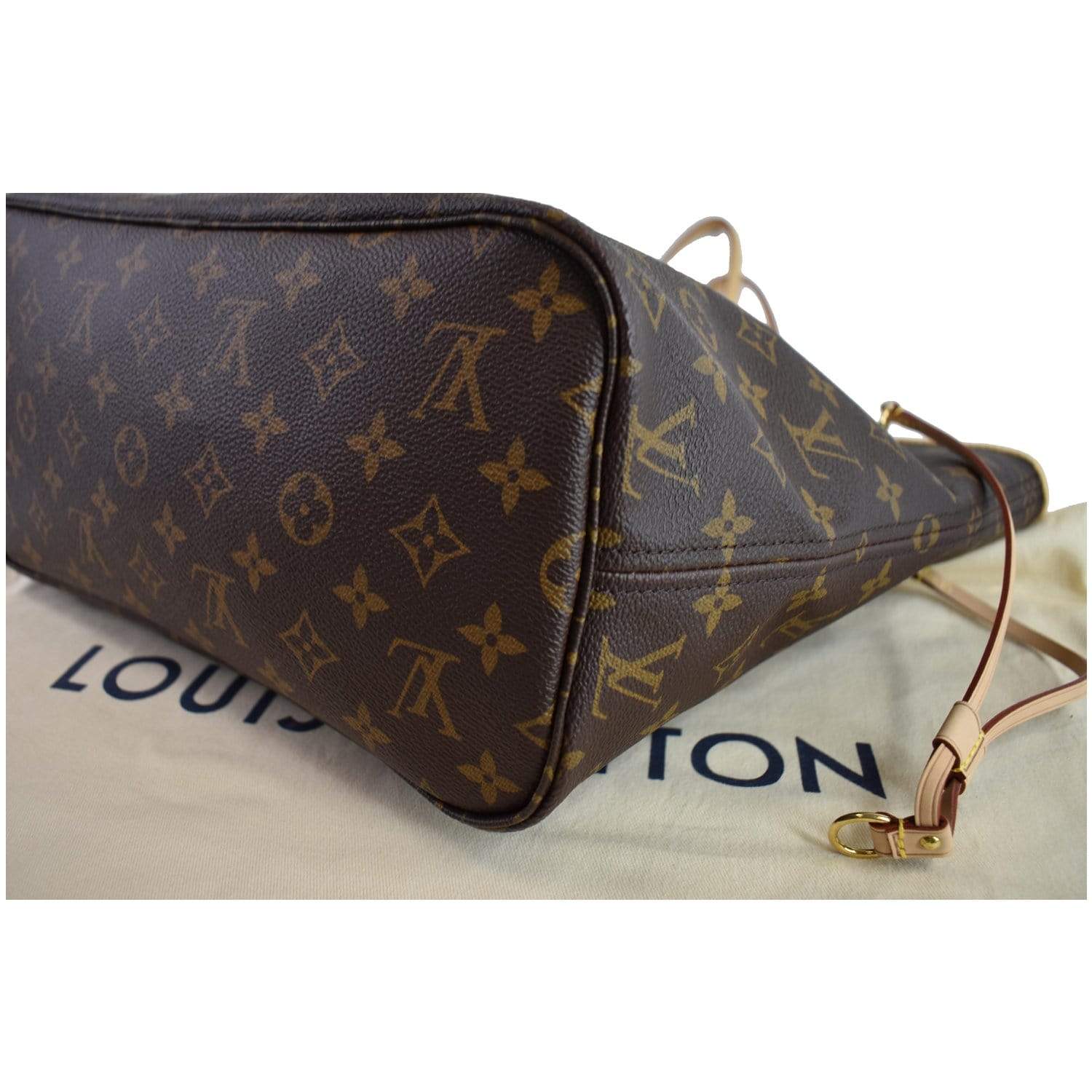 LOUIS VUITTON Monogram Canvas Neverfull MM Brown Tote Bag