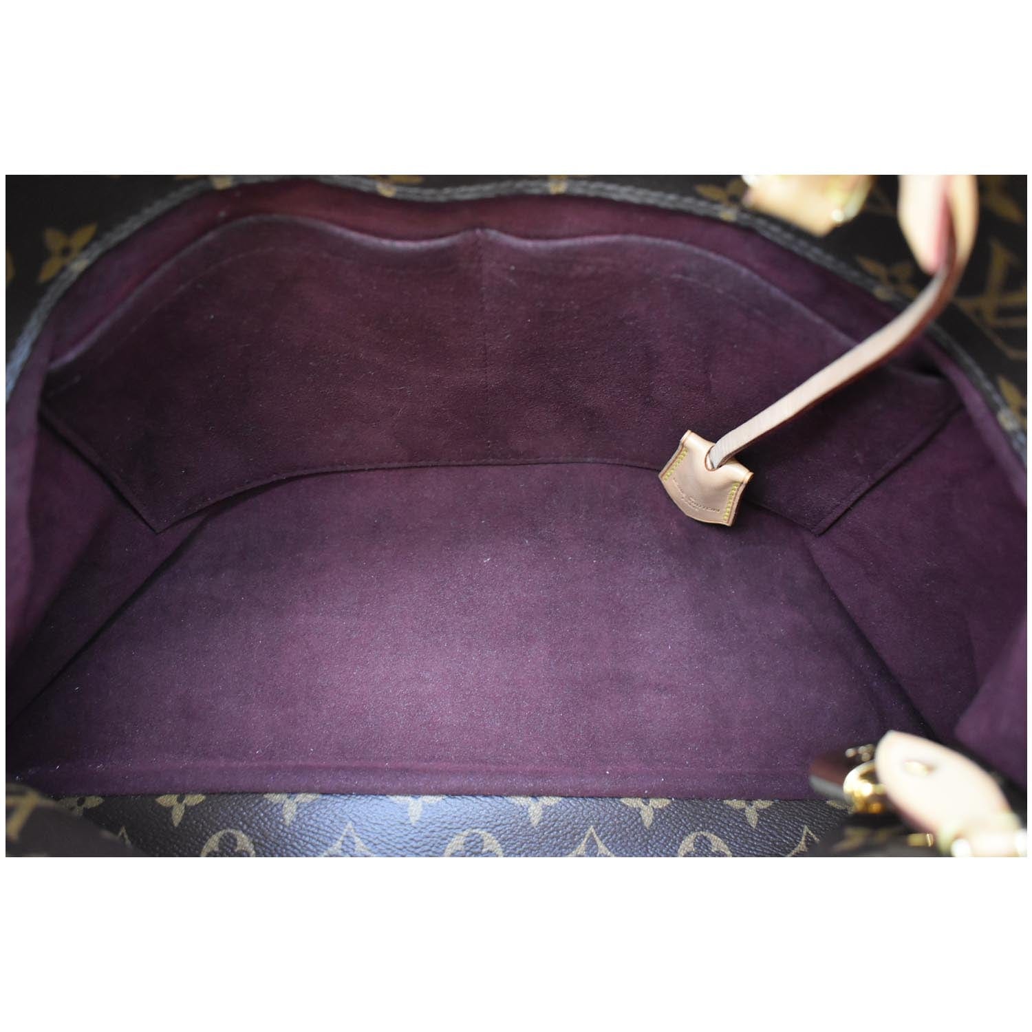 LOUIS VUITTON Montaigne GM Monogram Canvas Shoulder Bag Brown