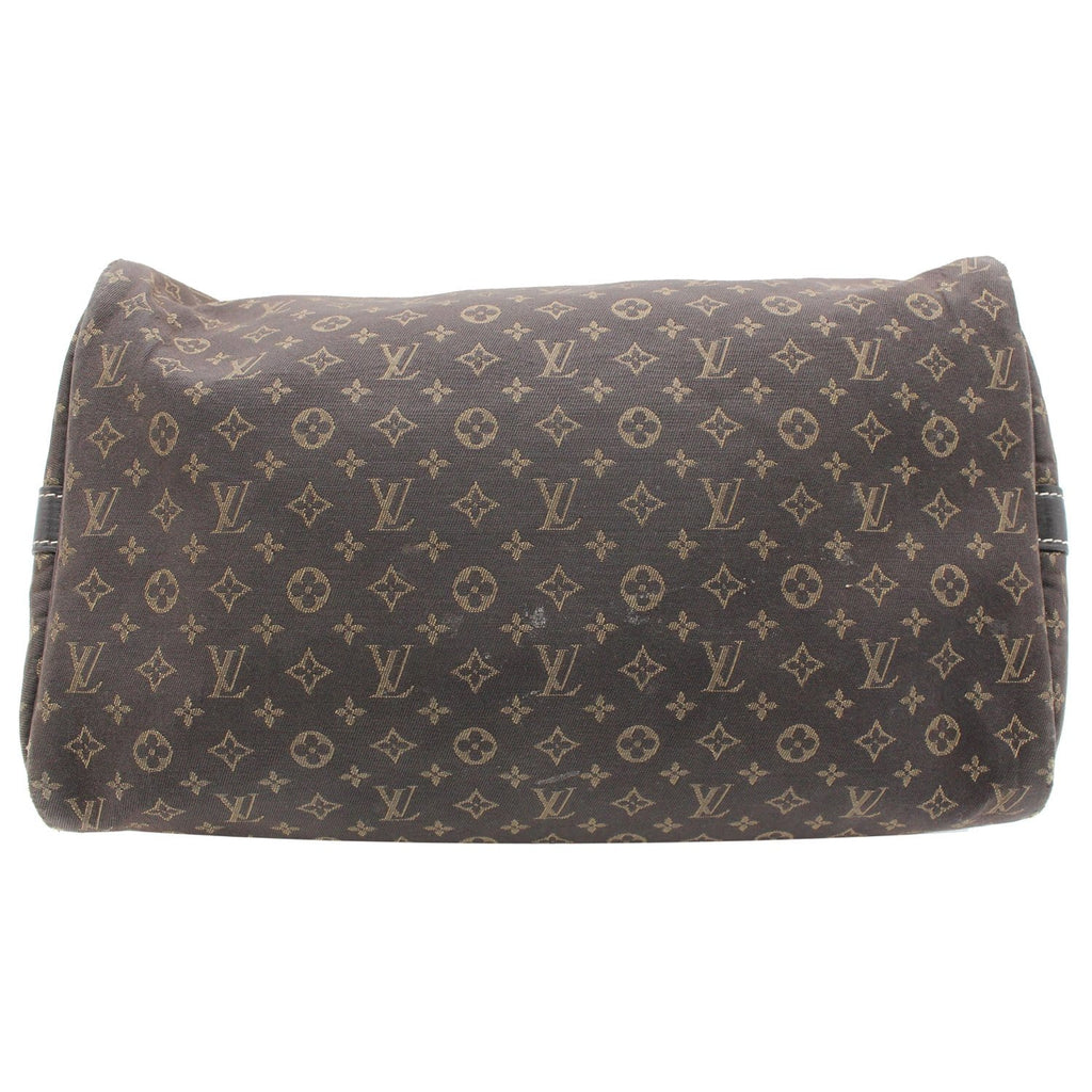 LOUIS VUITTON Speedy 30 Bandouliere Ebene Mini Lin Shoulder Bag Brown