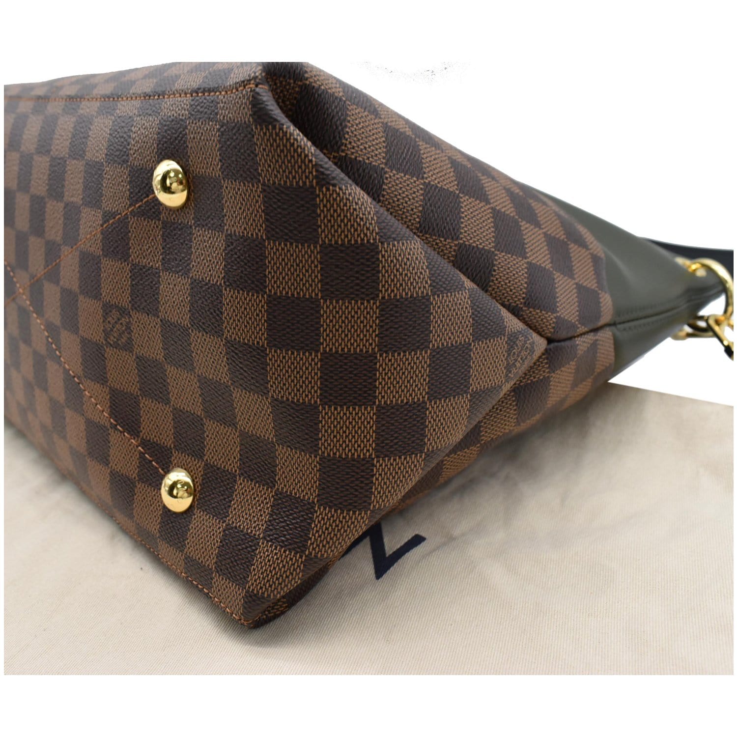 LOUIS VUITTON Maida Damier Ebene Hobo Shoulder Bag Khaki