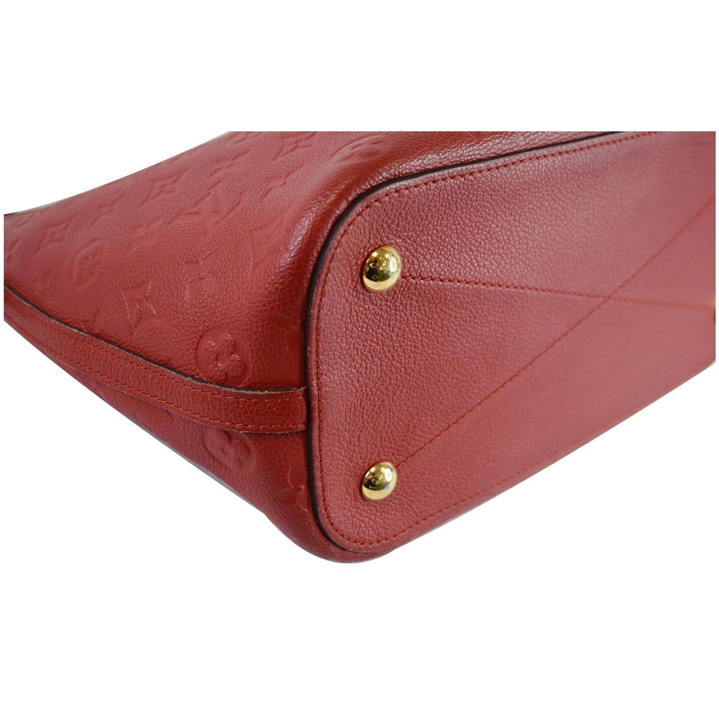 LOUIS VUITTON Mazarine MM Monogram Empreinte Shoulder Bag Red