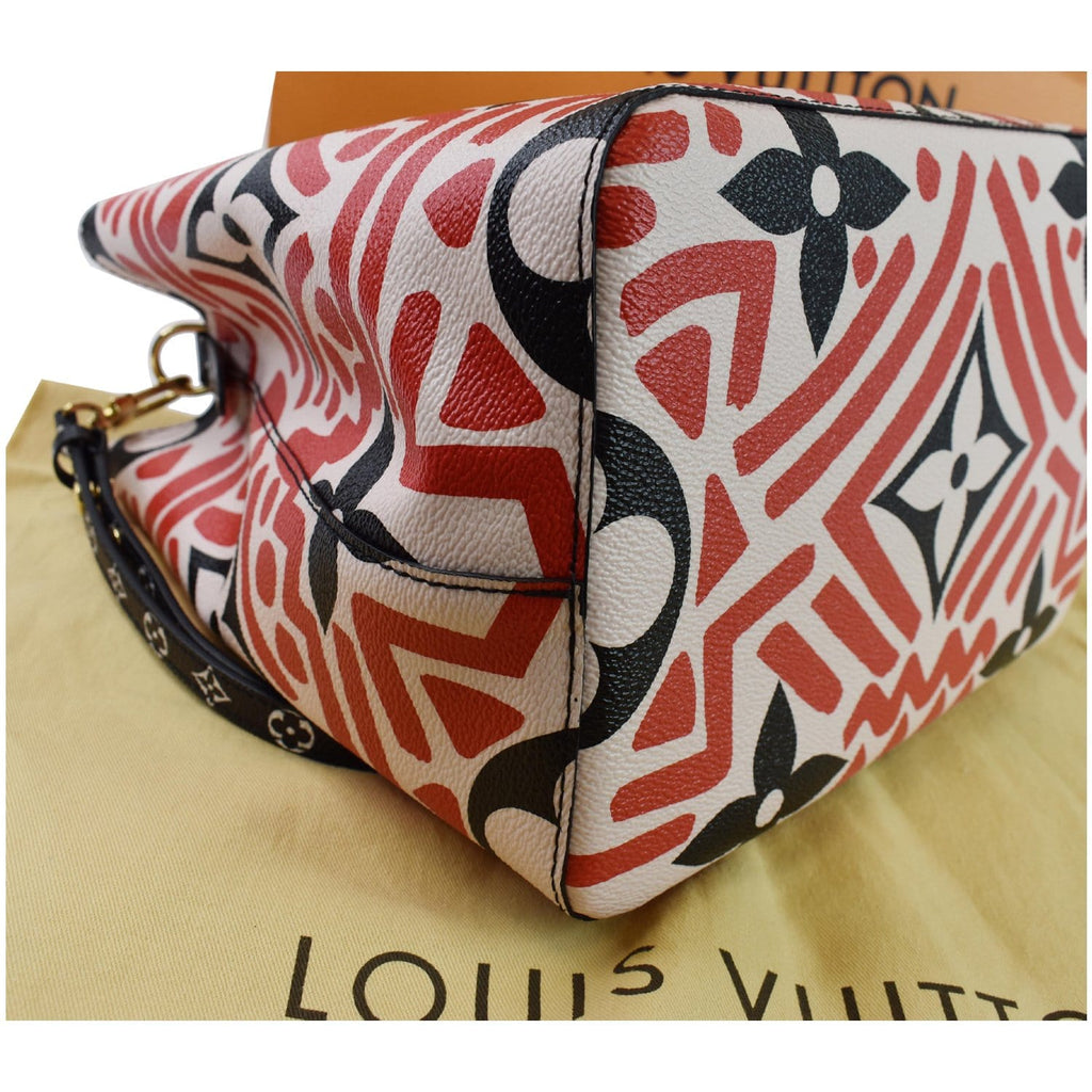 LOUIS VUITTON Crafty NeoNoe MM Monogram Canvas Shoulder Bag Red