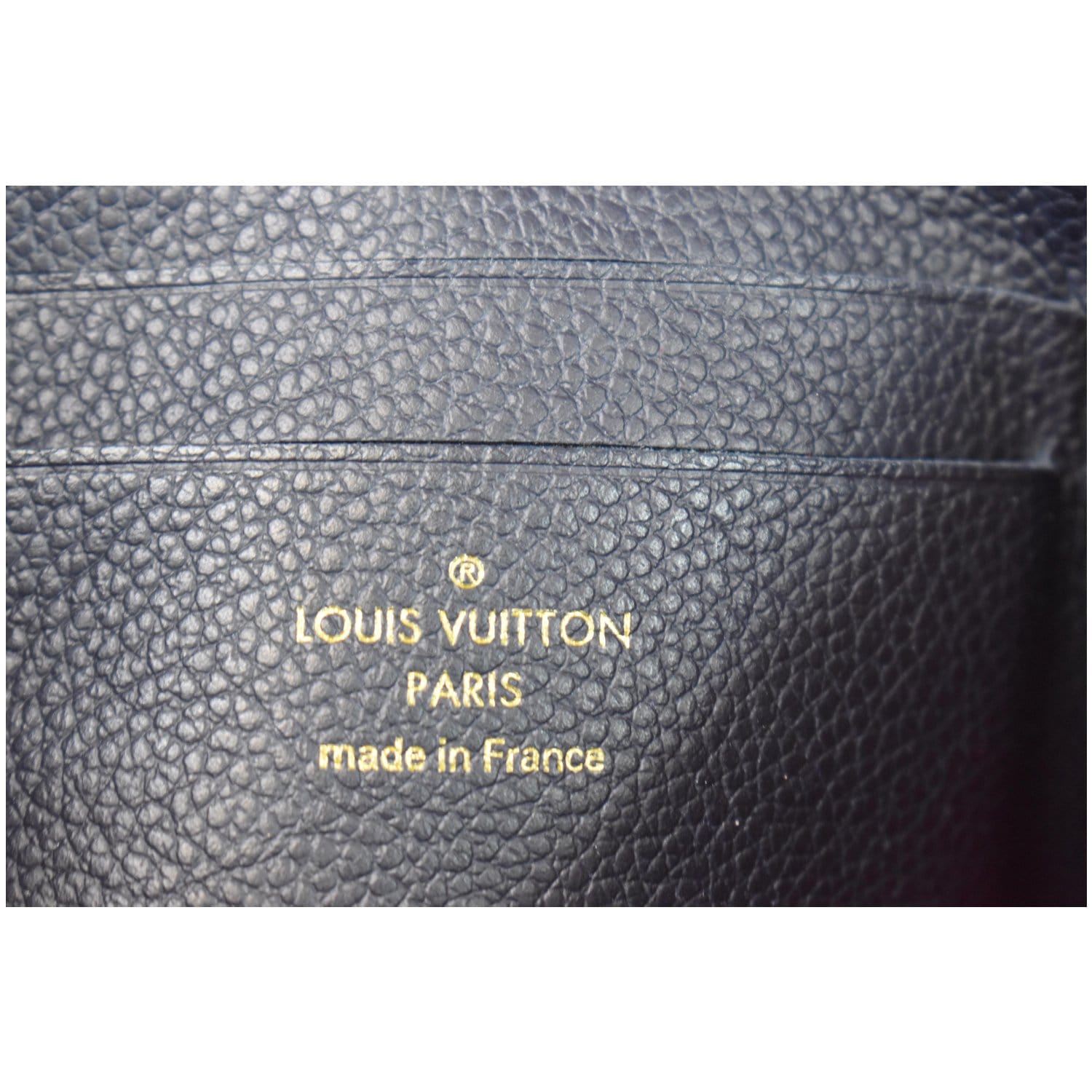 LOUIS VUITTON Melanie MM Monogram Empreinte Clutch Bag Black