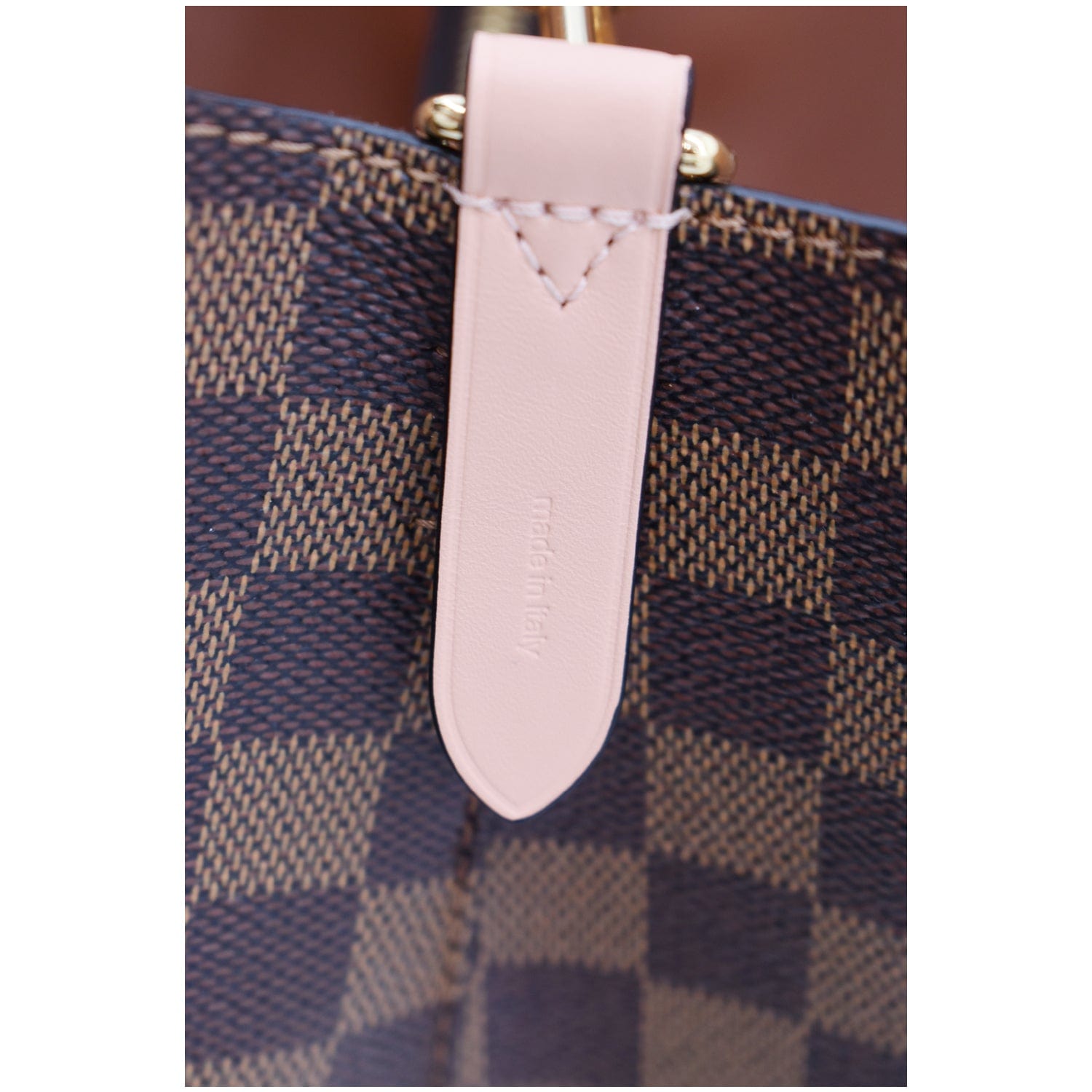 LOUIS VUITTON Neonoe MM Damier Ebene Shoulder Bag Venus Pink