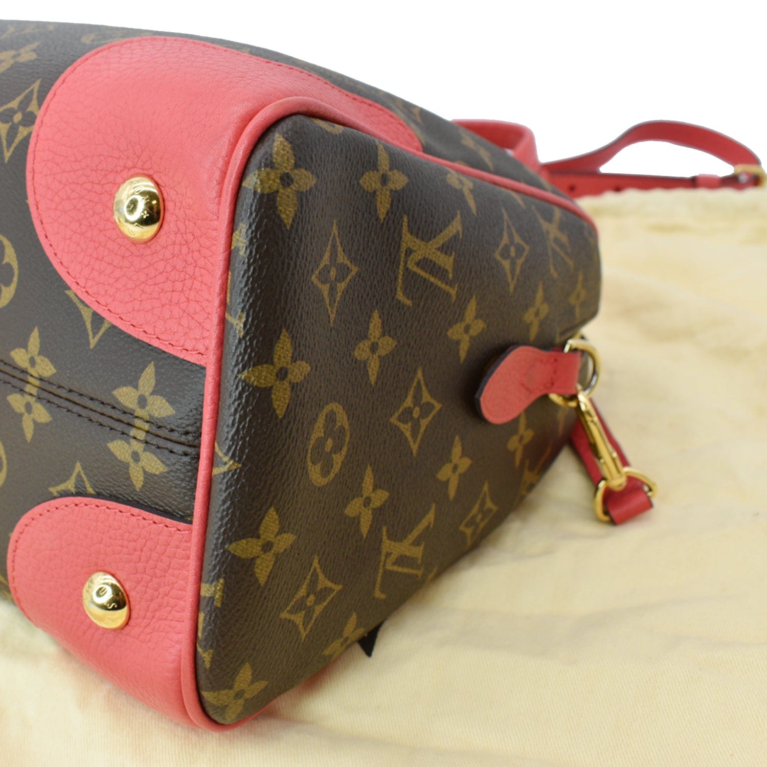 LOUIS VUITTON Retiro NM Monogram Canvas 2Way Shoulder Bag Red