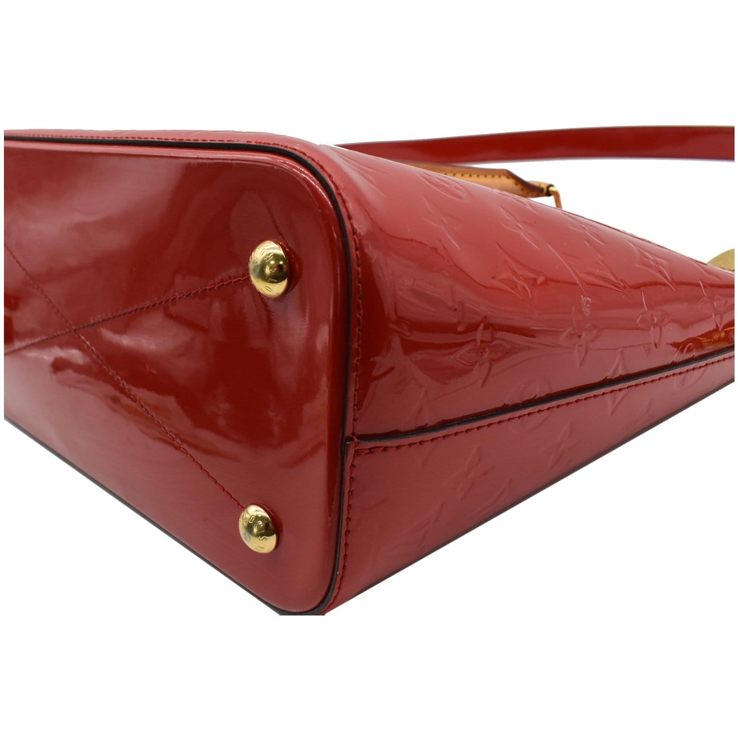 LOUIS VUITTON Montebello MM Monogram Vernis Shoulder Bag Cerise
