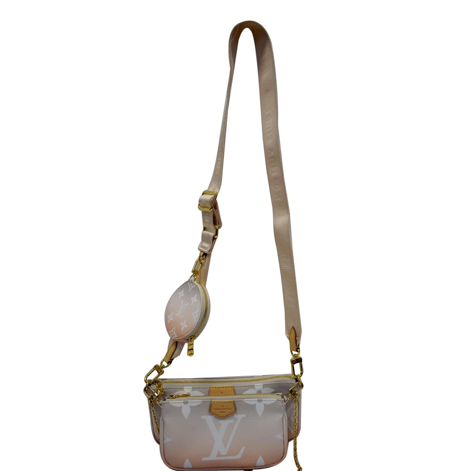 LOUIS VUITTON Multi Pochette Accessories Monogram Canvas Shoulder Bag Mist