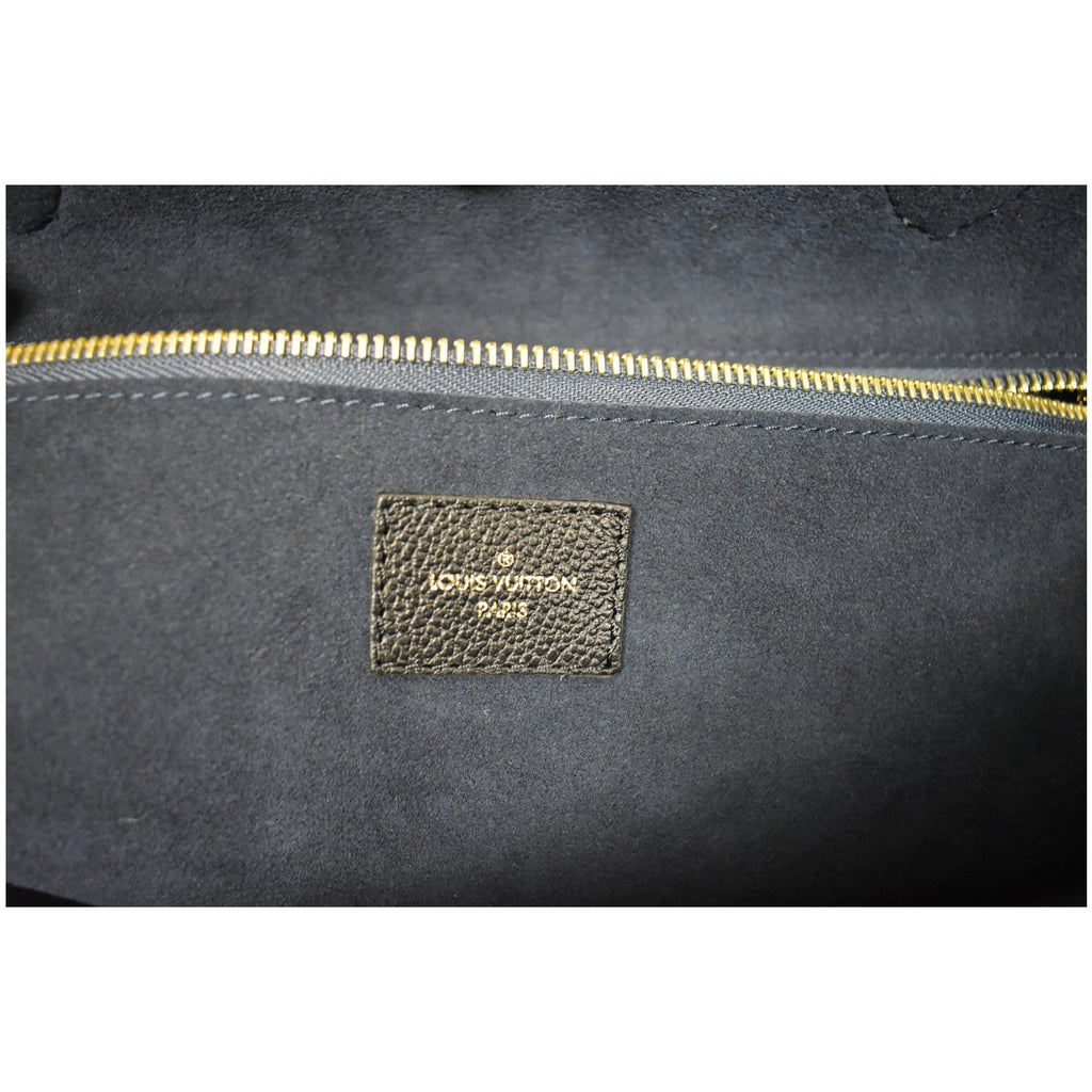LOUIS VUITTON Neverfull MM Monogram Empreinte Tote Bag Black