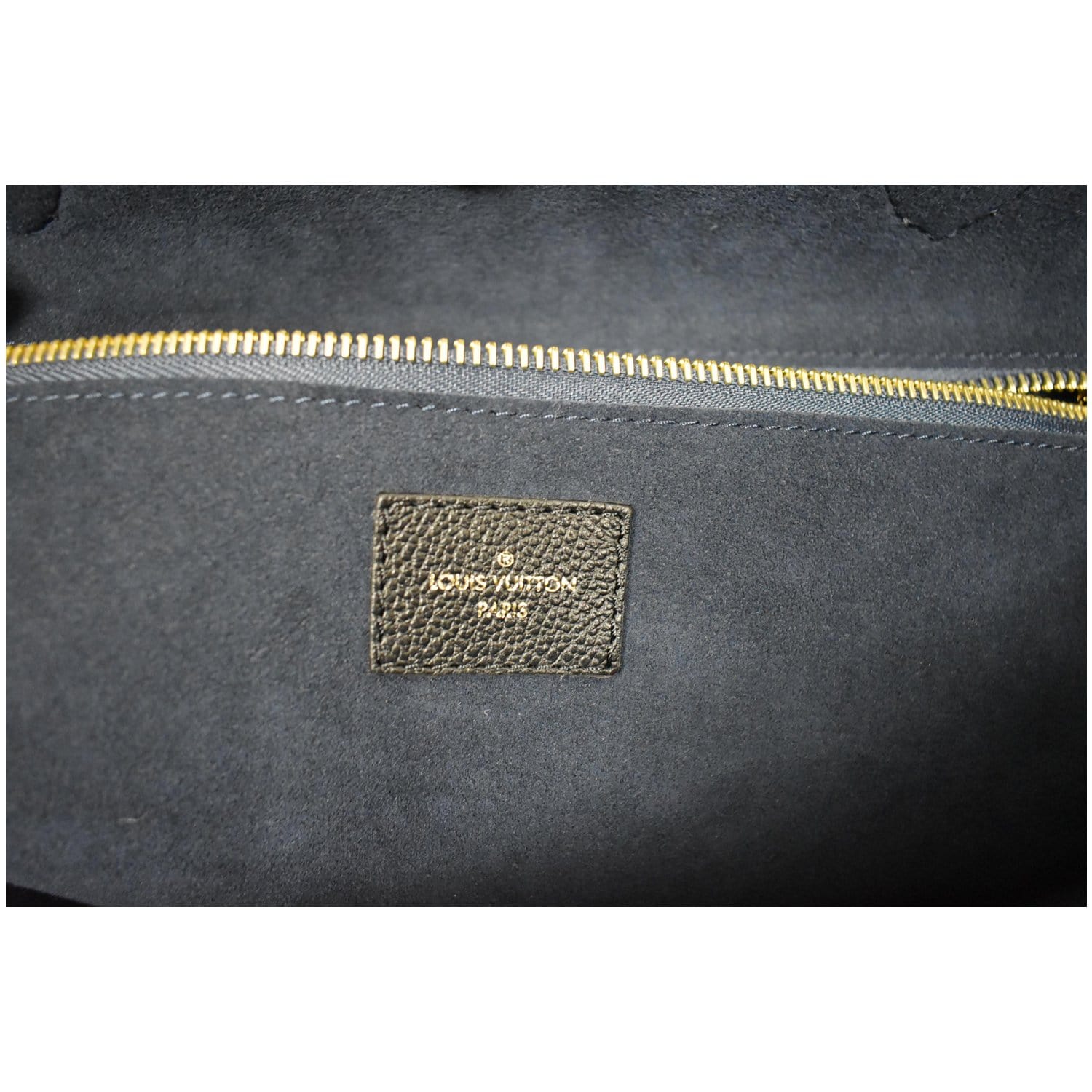 LOUIS VUITTON Neverfull MM Monogram Empreinte Tote Bag Black