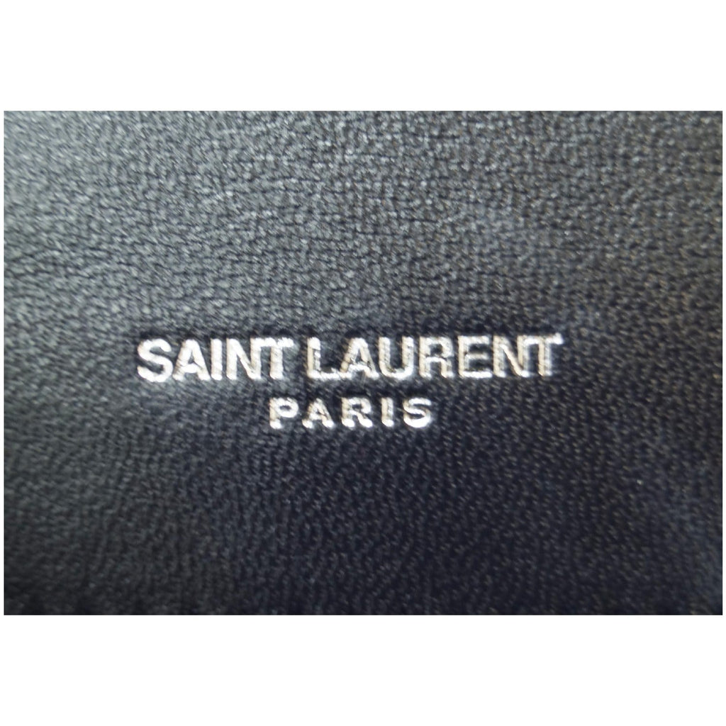 YVES SAINT LAURENT V Flap Tri-Quilt Velvet Shoulder Bag Navy Blue