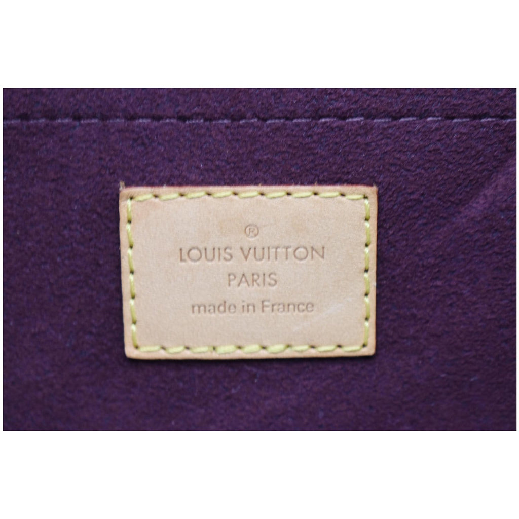 LOUIS VUITTON Montaigne GM Monogram Canvas Shoulder Bag Brown