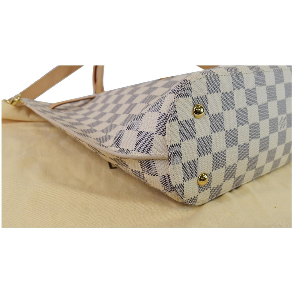 LOUIS VUITTON Girolata Damier Azur Shoulder Bag White