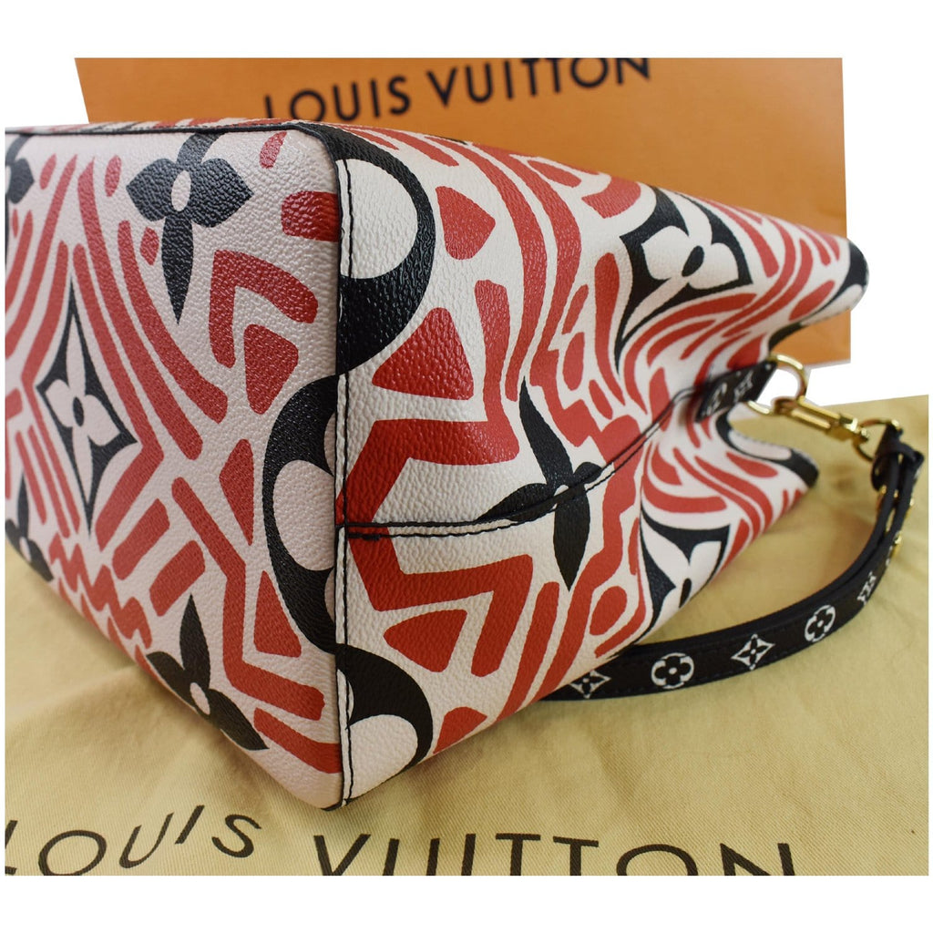 LOUIS VUITTON Crafty NeoNoe MM Monogram Canvas Shoulder Bag Red