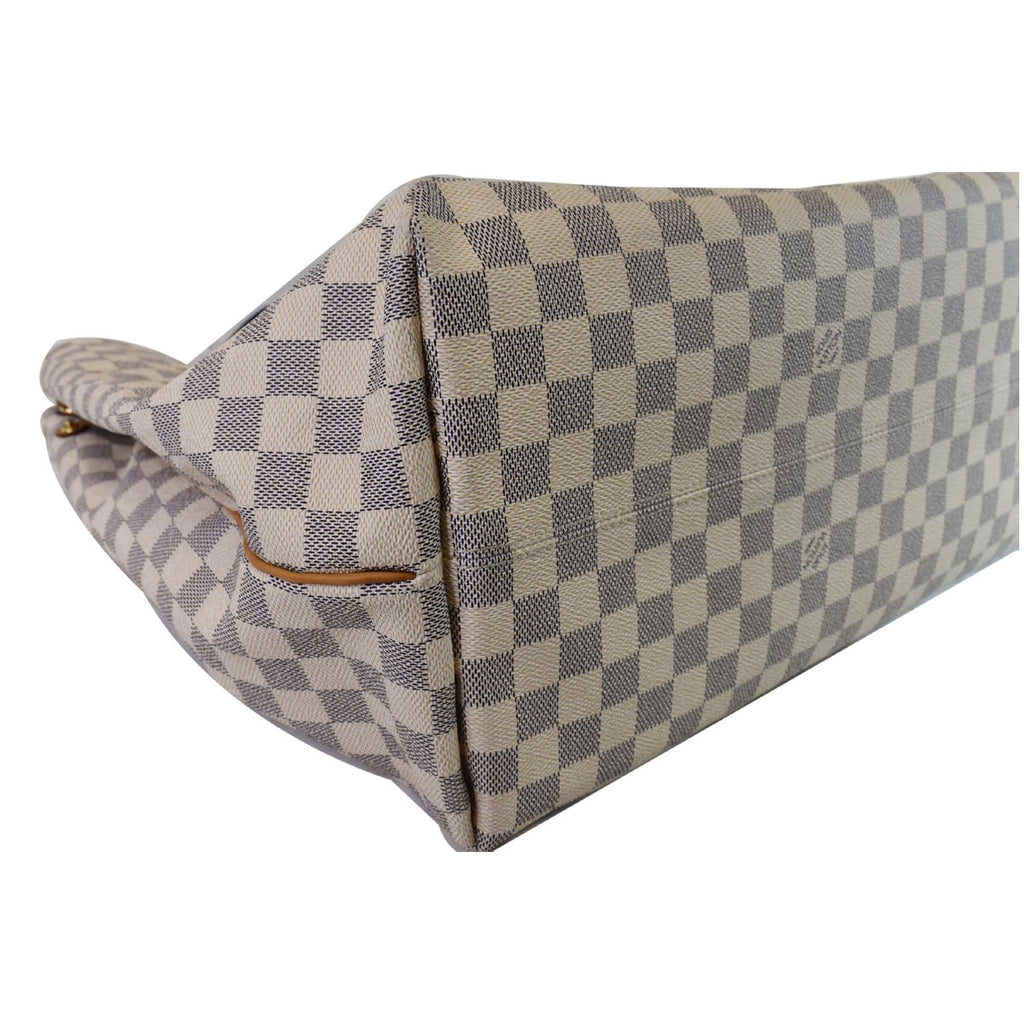 LOUIS VUITTON Beach Cabas GM Damier Azur Shoulder Bag White