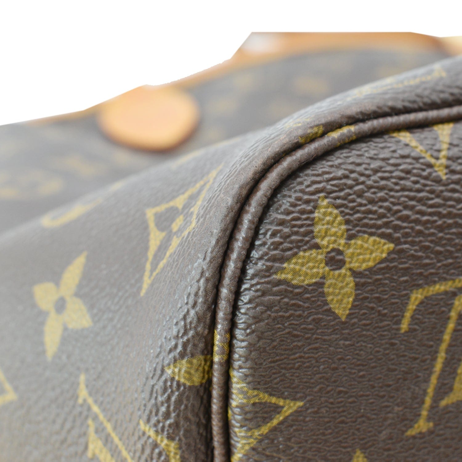 LOUIS VUITTON Neverfull MM Monogram Canvas Tote Bag Brown
