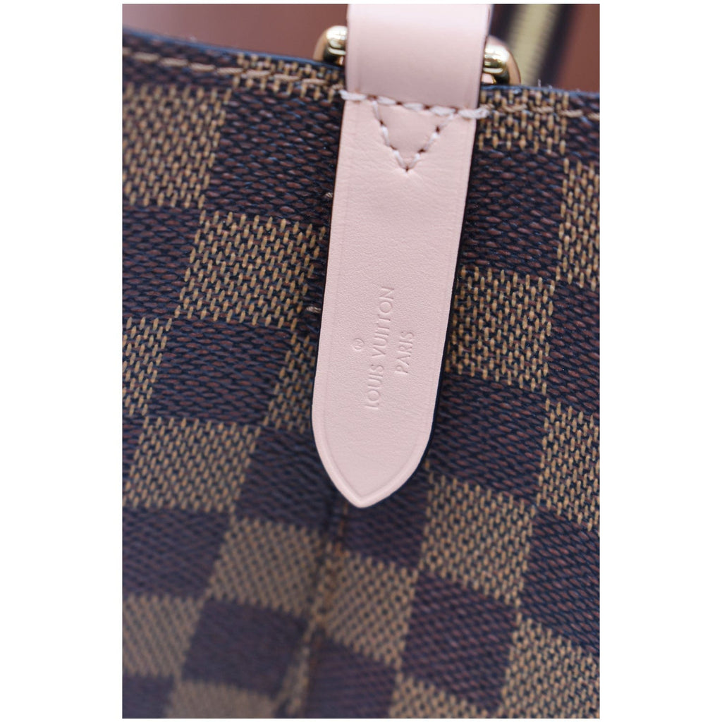 LOUIS VUITTON Neonoe MM Damier Ebene Shoulder Bag Venus Pink