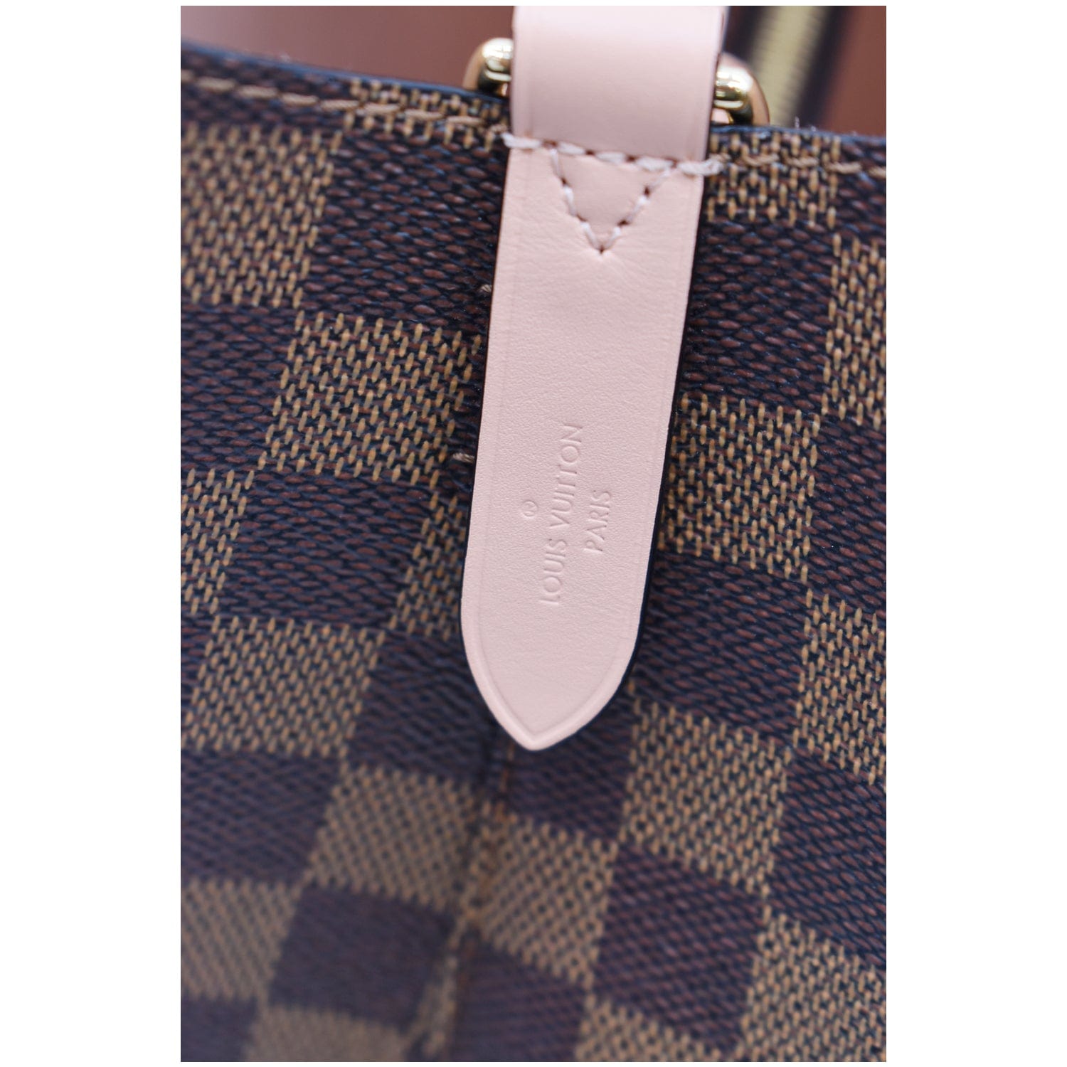 LOUIS VUITTON Neonoe MM Damier Ebene Shoulder Bag Venus Pink