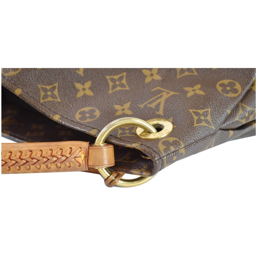 LOUIS VUITTON Artsy MM Monogram Canvas Shoulder Bag Brown