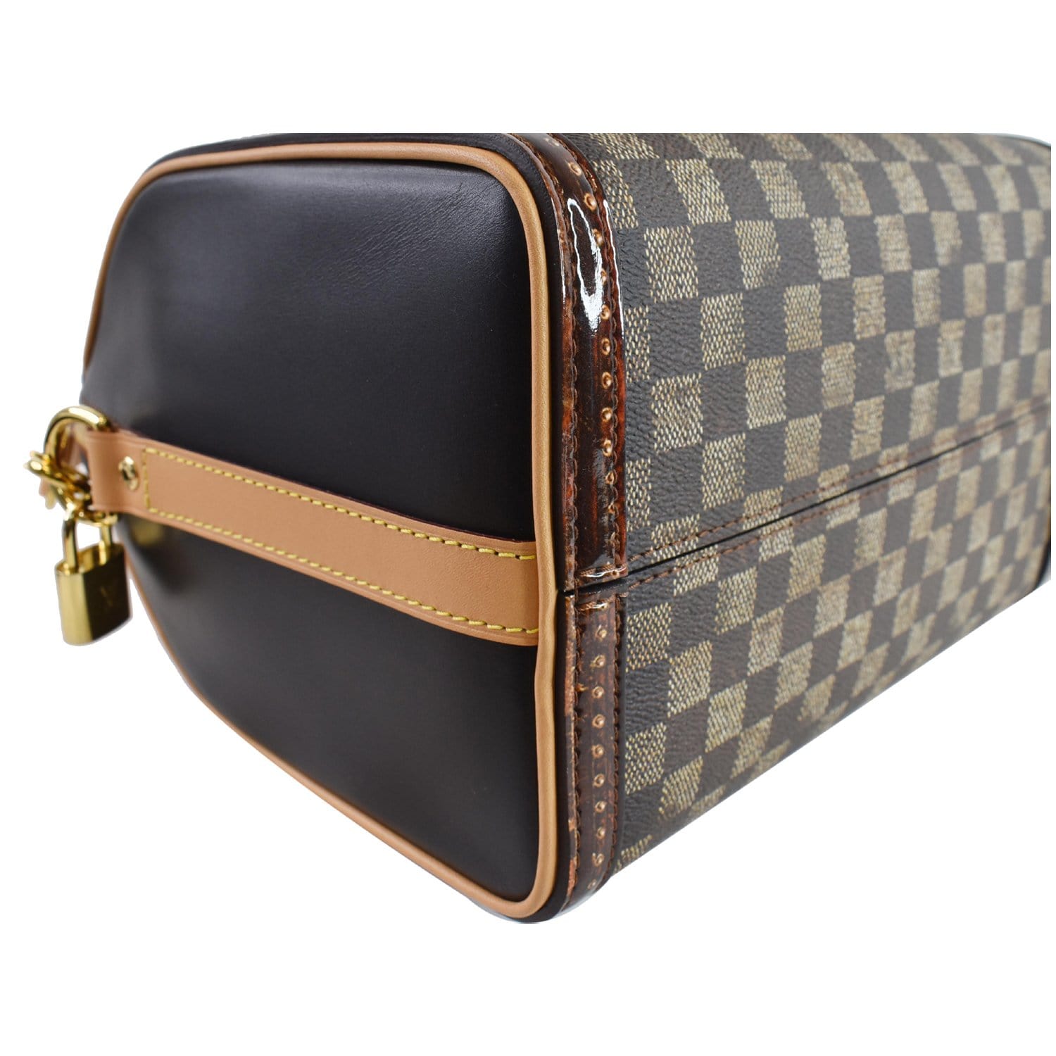 LOUIS VUITTON Time Trunk Speedy 25 Bandouliere Damier Shoulder Bag Black