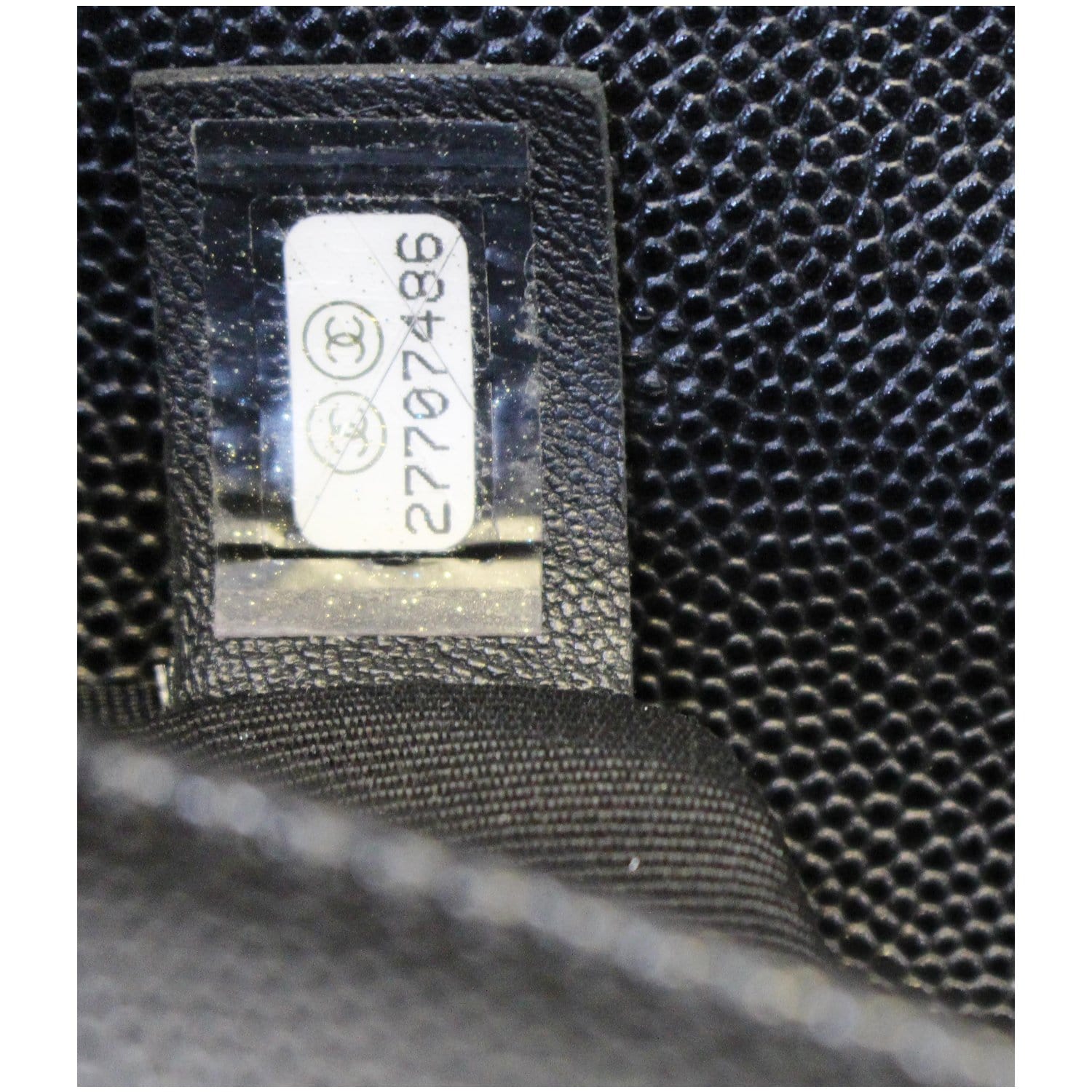 CHANEL Medium Boy Flap Caviar Leather Shoulder Bag Black
