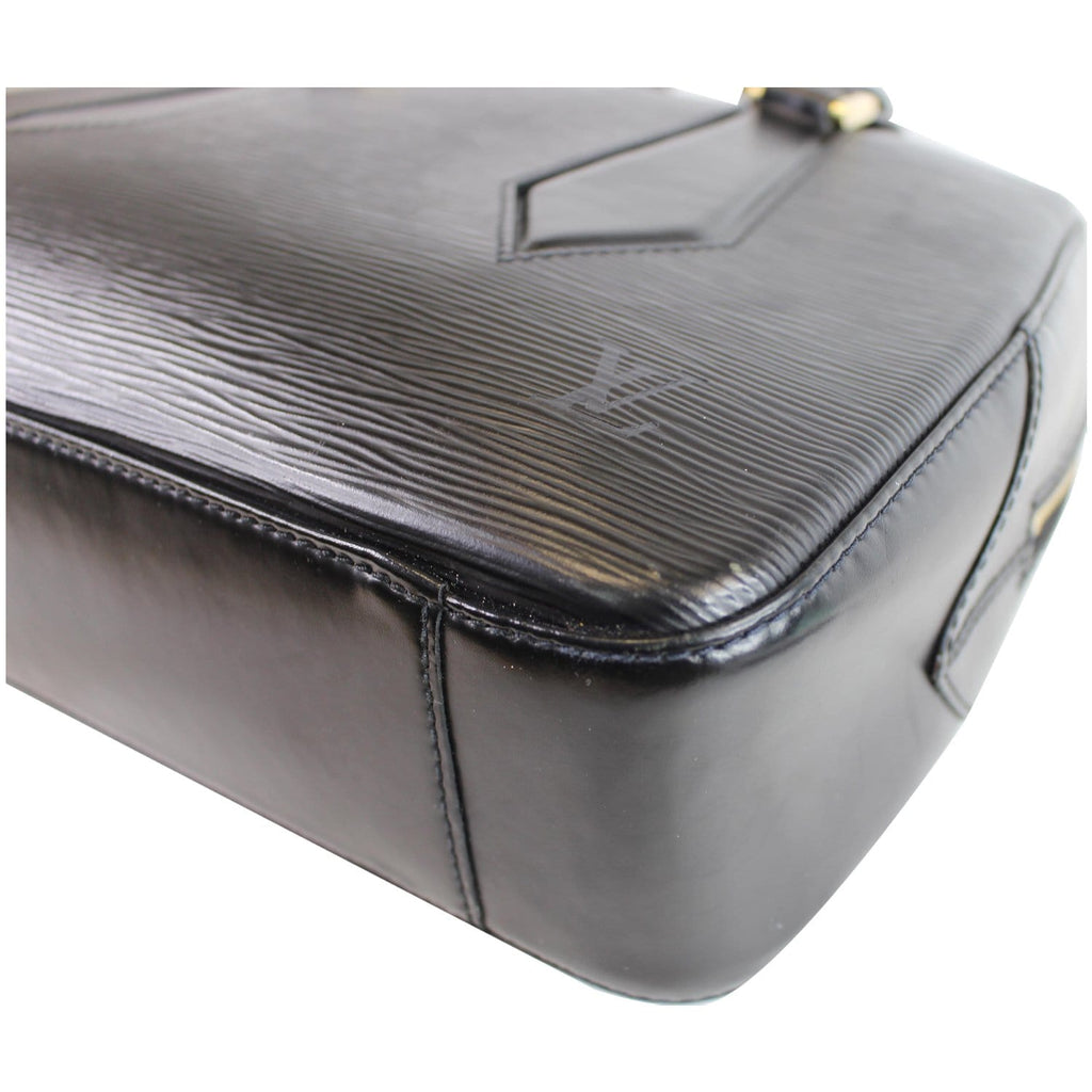 LOUIS VUITTON Voltaire Black Epi Leather Shoulder Bag Black
