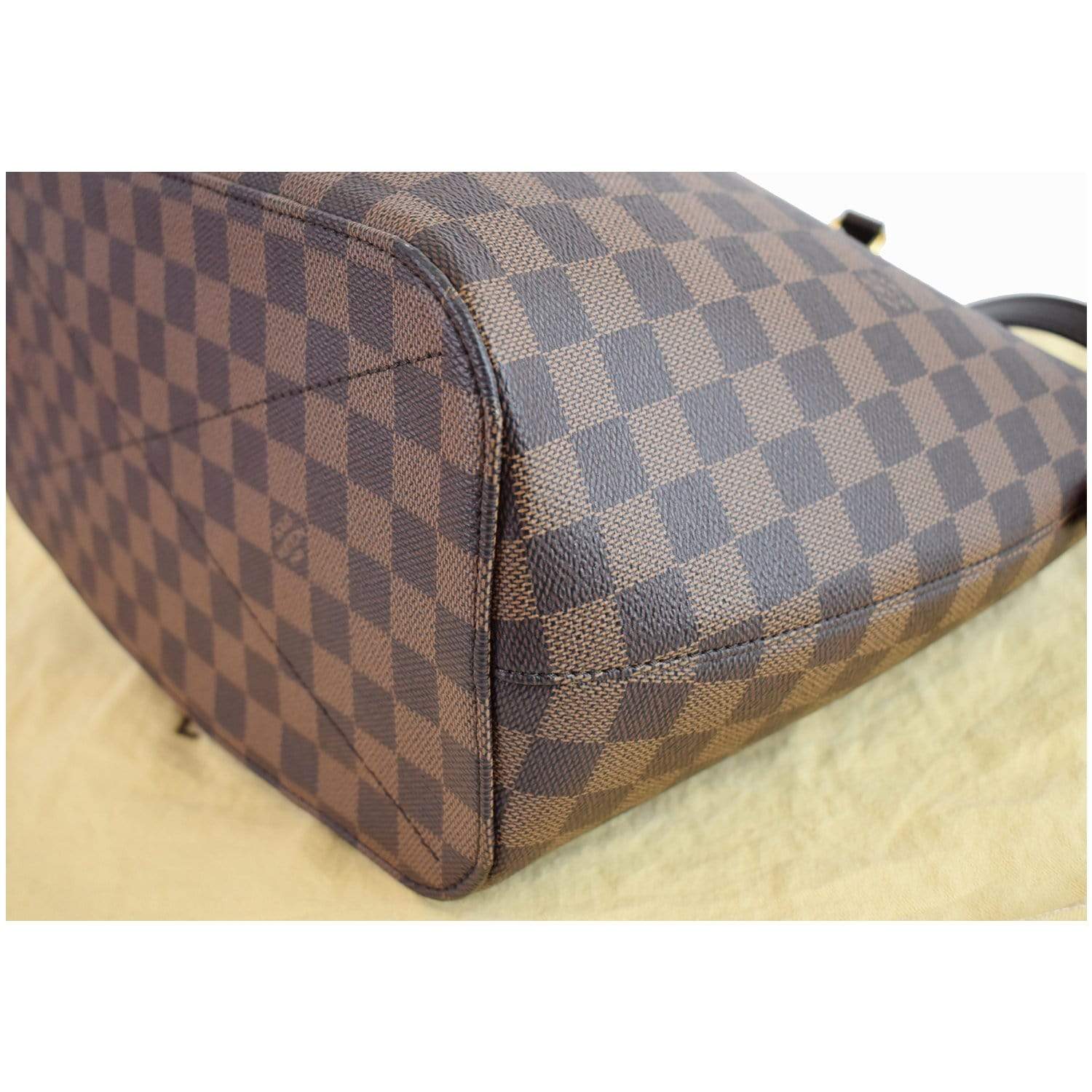 LOUIS VUITTON Siena GM Damier Ebene Shoulder Bag Brown