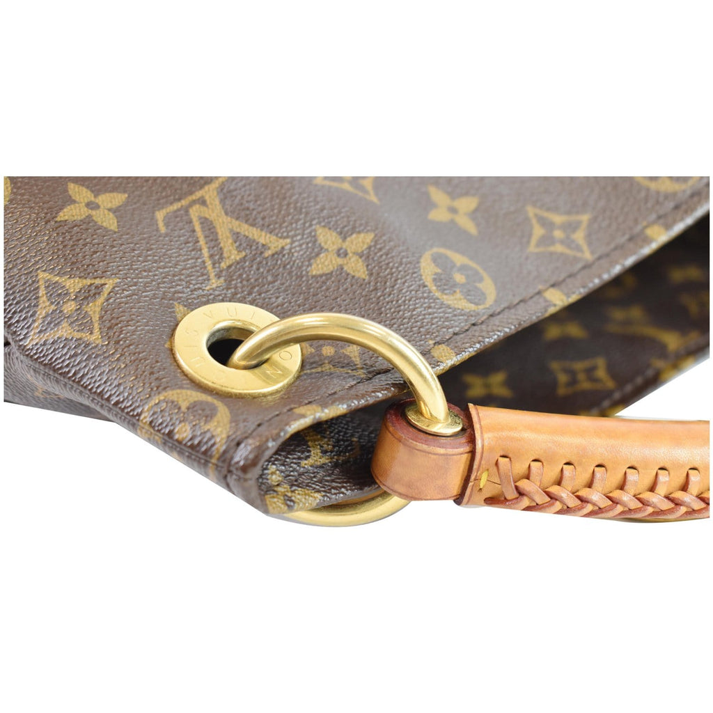 LOUIS VUITTON Artsy MM Monogram Canvas Shoulder Bag Brown