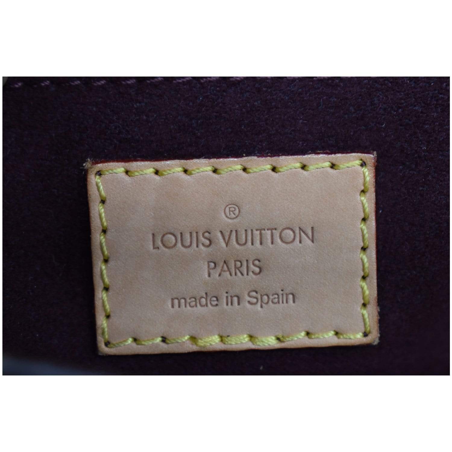 LOUIS VUITTON Montaigne MM Monogram Canvas Shoulder Bag Brown