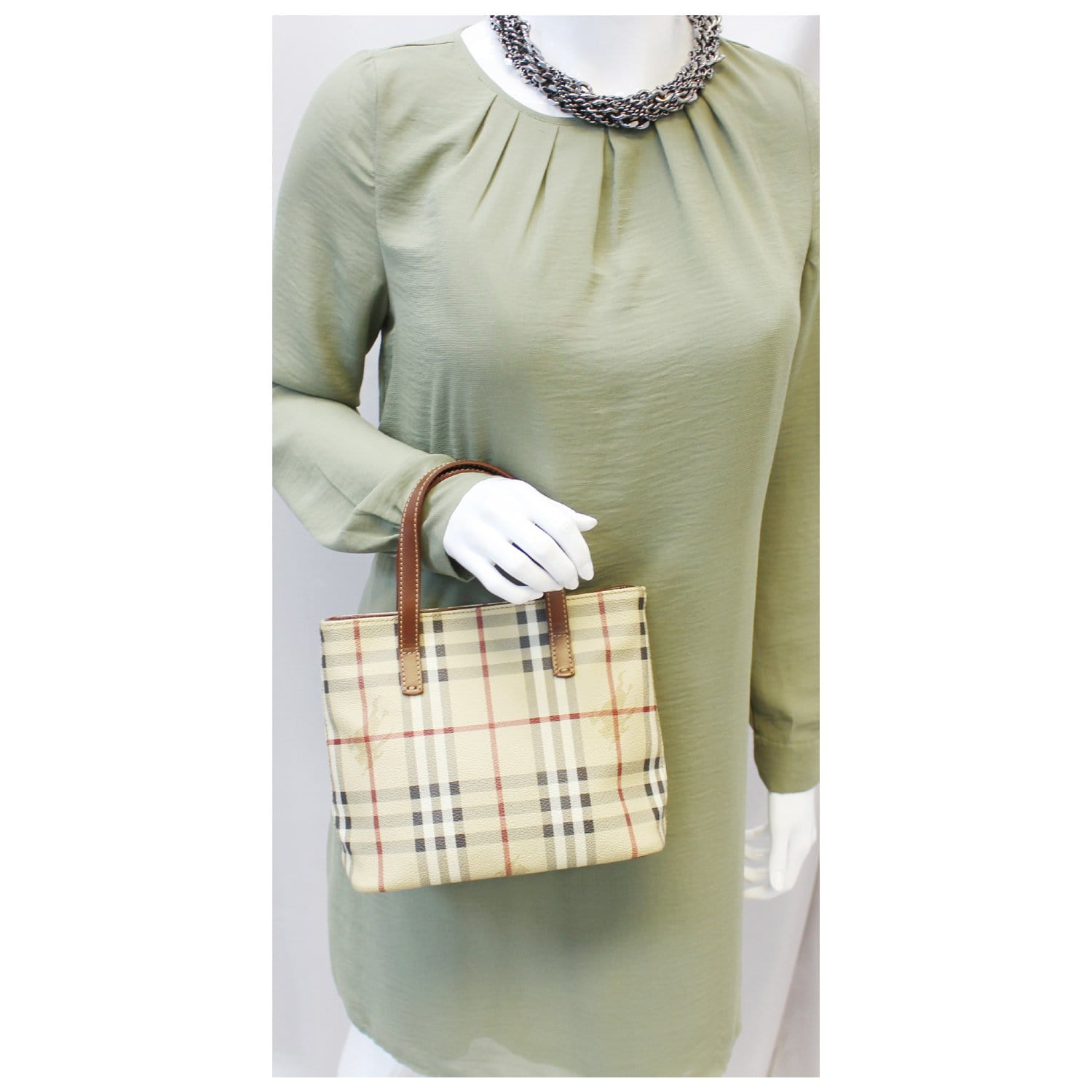 BURBERRY Nova Check Tote Bag