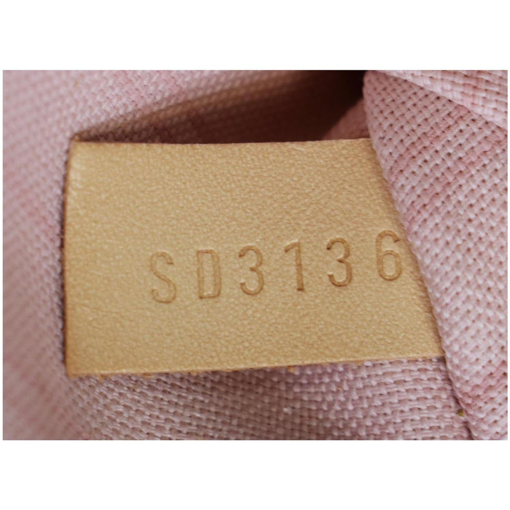 LOUIS VUITTON Neverfull MM Damier Azur Tote Bag White