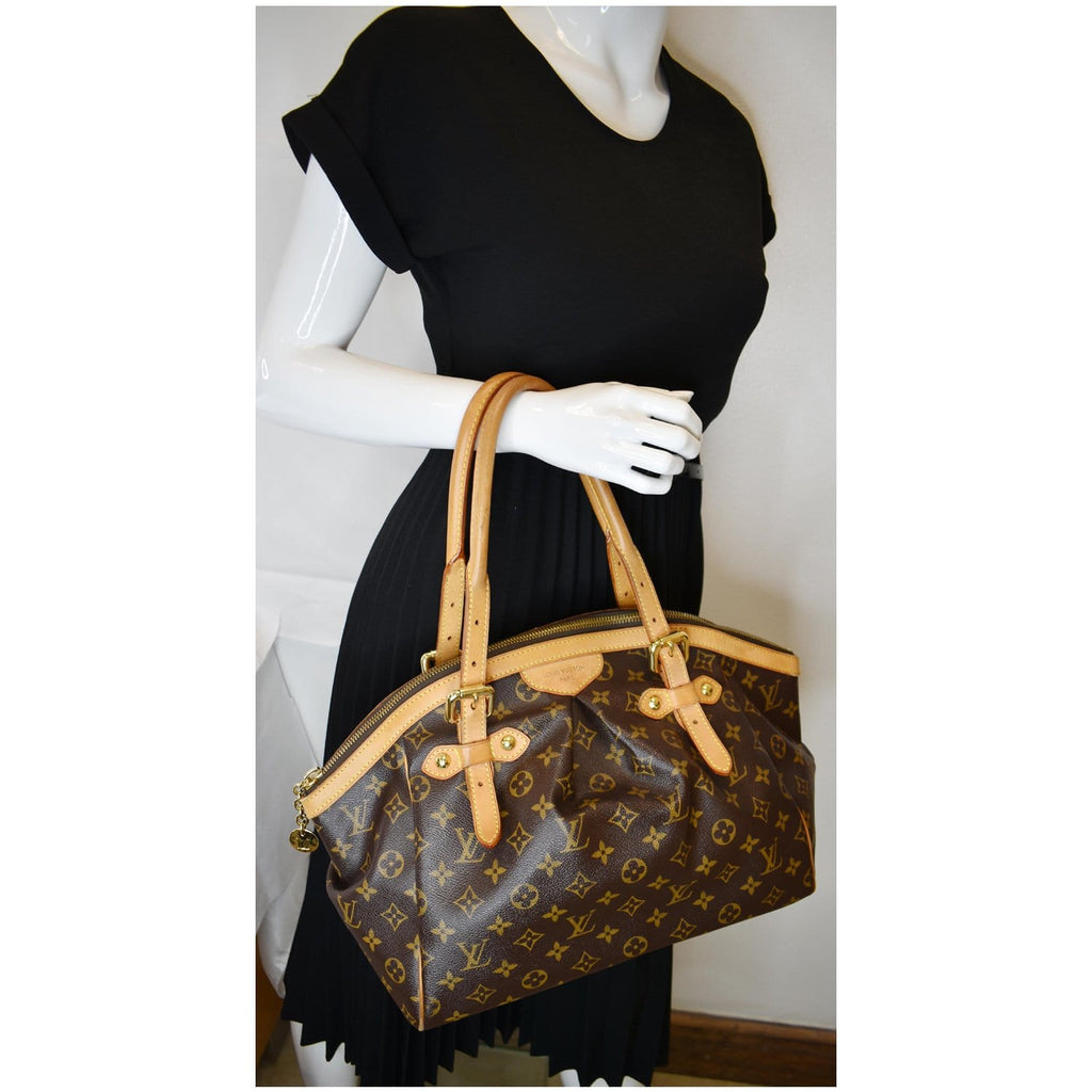 LOUIS VUITTON Tivoli GM Monogram Canvas Shoulder Bag Brown