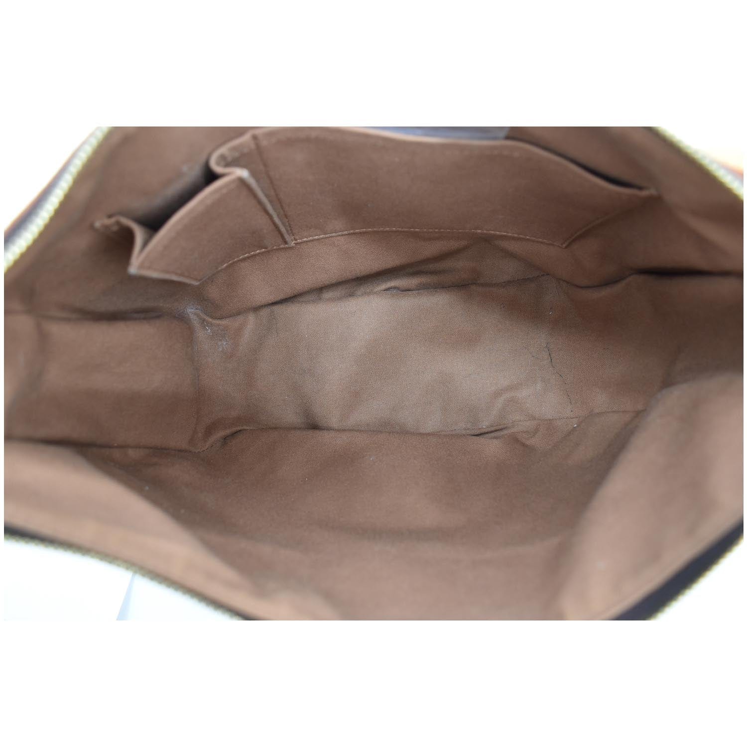 LOUIS VUITTON Tulum GM Monogram Canvas Shoulder Bag Brown