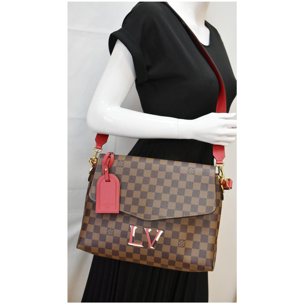 LOUIS VUITTON Beaubourg MM Damier Ebene Shoulder Bag Brown