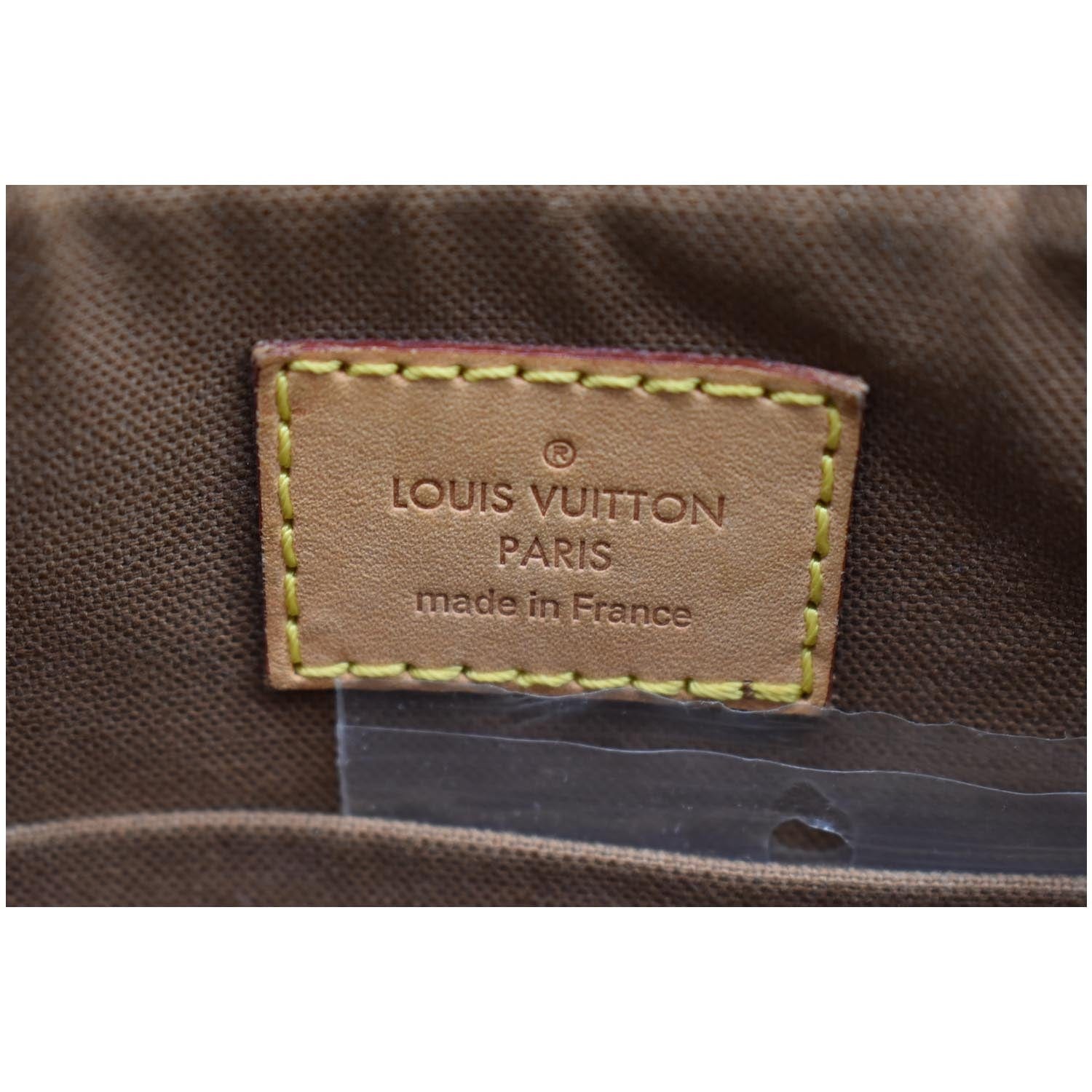 LOUIS VUITTON Tulum GM Monogram Canvas Shoulder Bag Brown