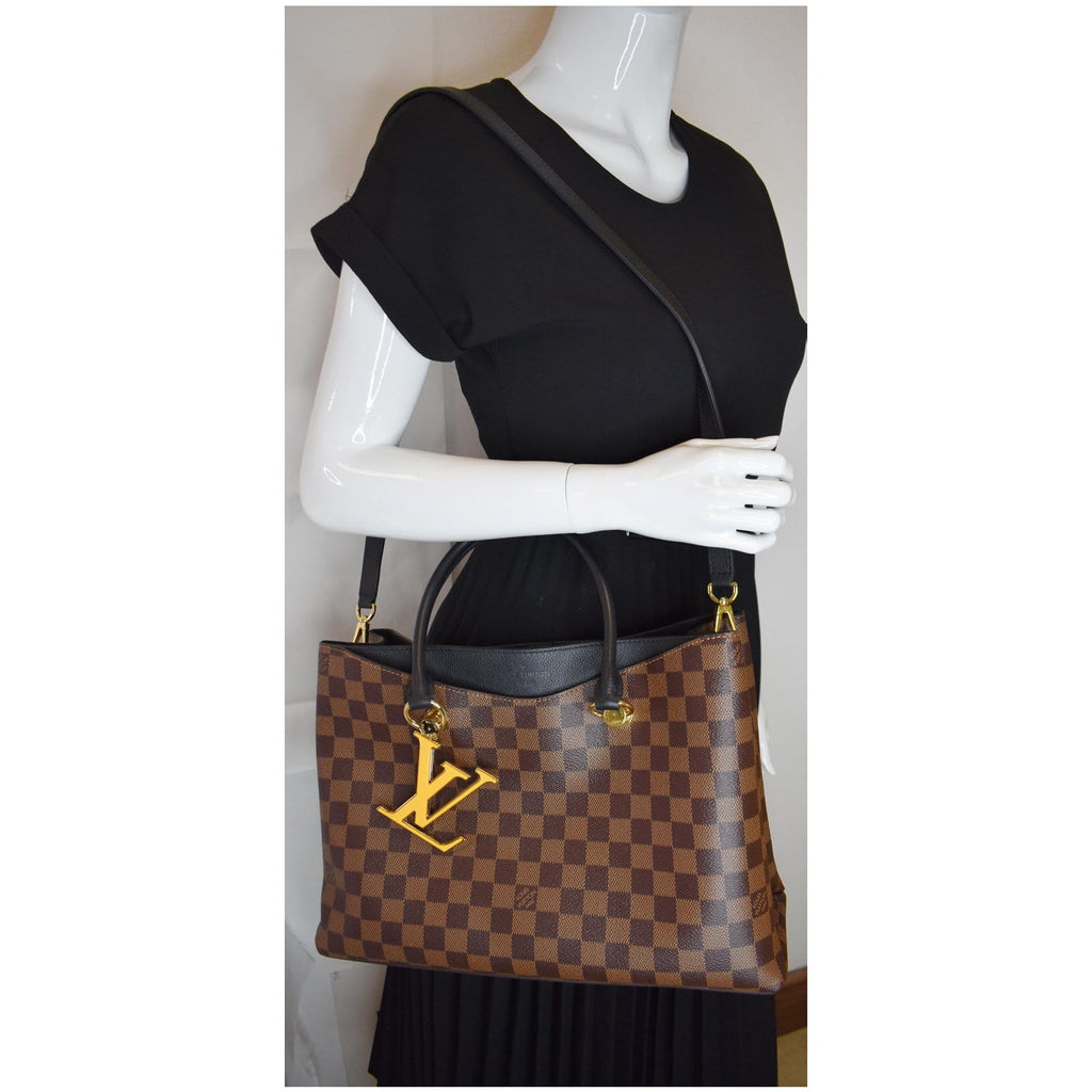 LOUIS VUITTON LV Riverside Damier Ebene Shoulder Bag Noir
