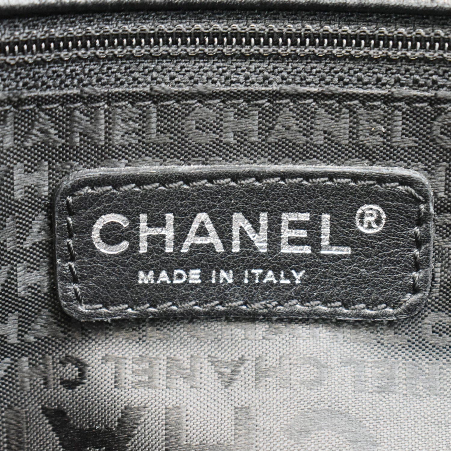 CHANEL Reissue Cerf Executive East West Leather Tote Bag Black