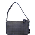 BURBERRY Coated Pochette Blue Canvas Clutch
